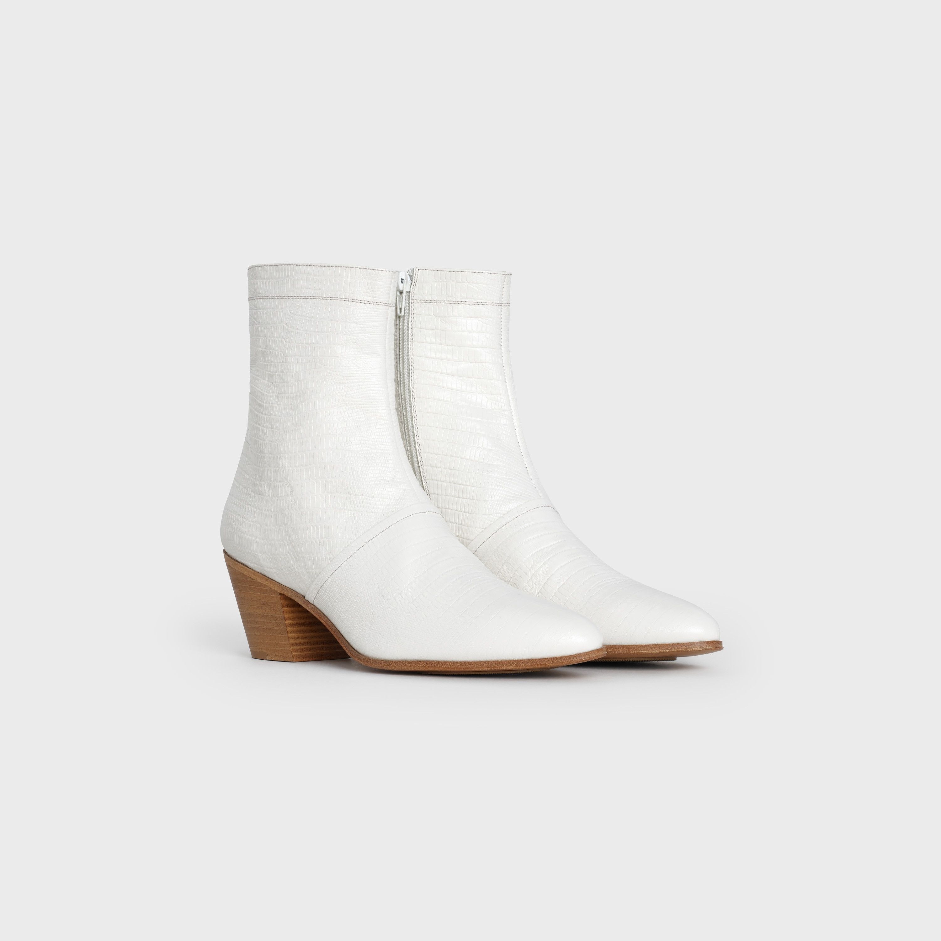 Celine o1y0725 Ankle Boots in White Size US 9 / IT 39 - 2 Thumbnail