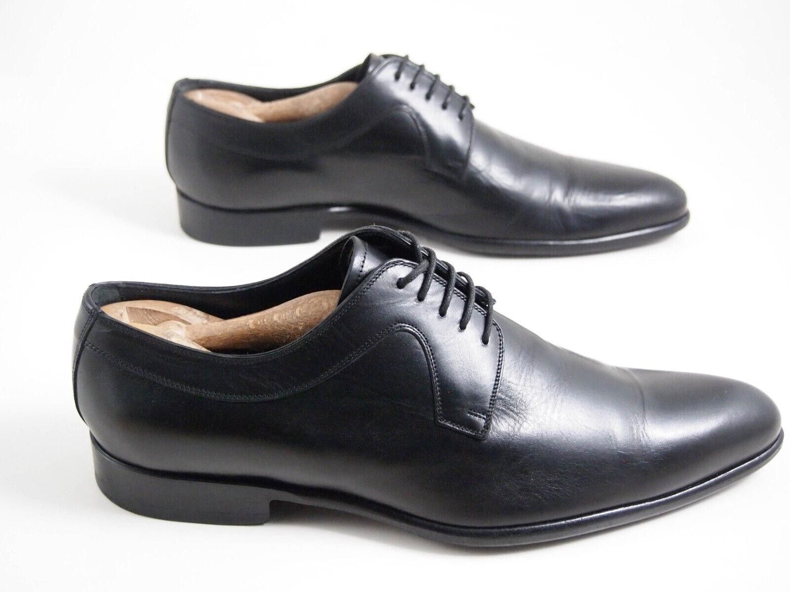 Hugo Boss Dolce Gabbana Oxfords Black Leather Mens EU 41.5 US 8.5 Size US 8.5 / EU 41-42 - 4 Thumbnail