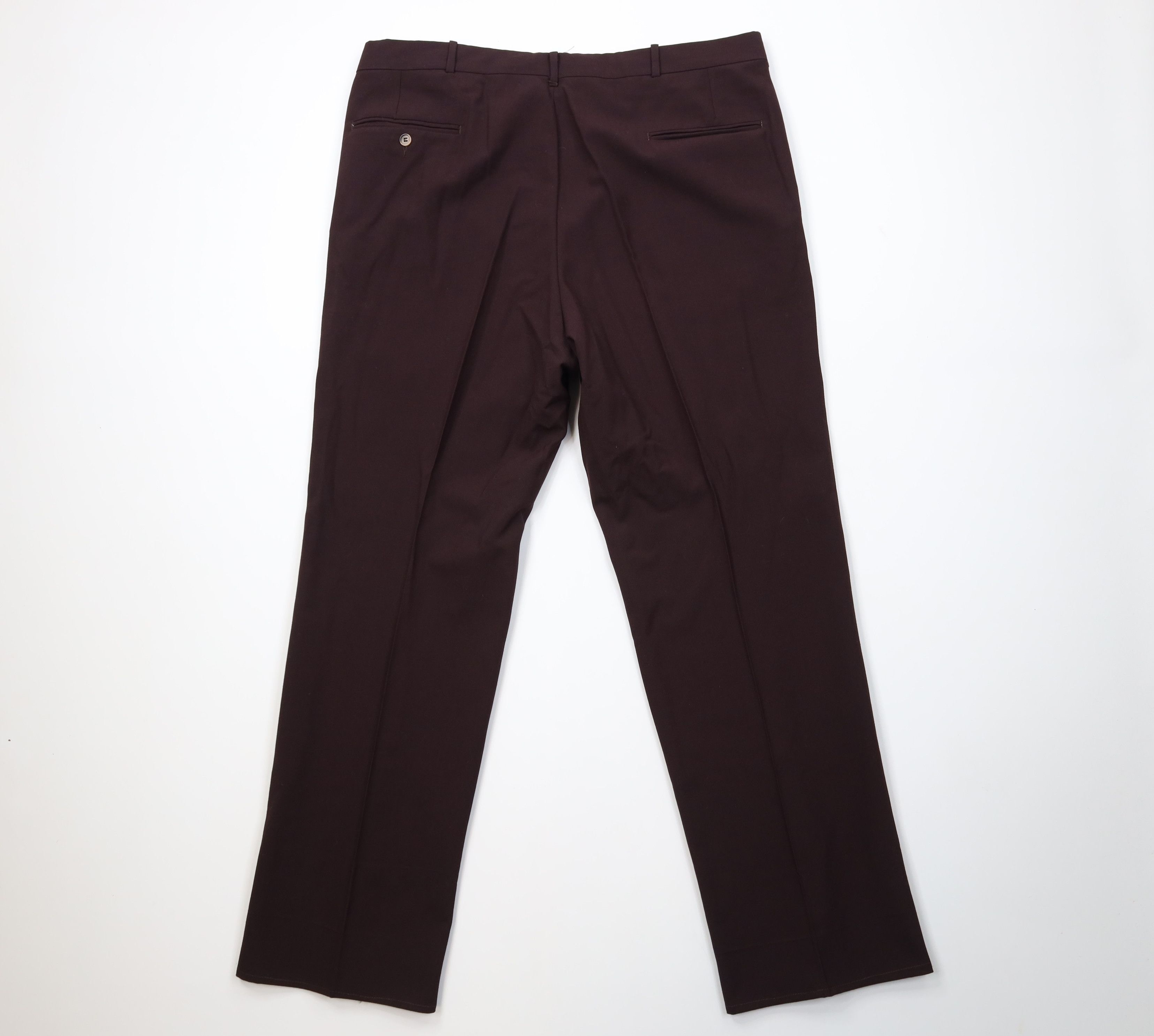 Vintage Vintage 70s Streetwear Gabardine Wide Leg Chino Pants Purple Size US 40 / EU 56 - 10 Thumbnail