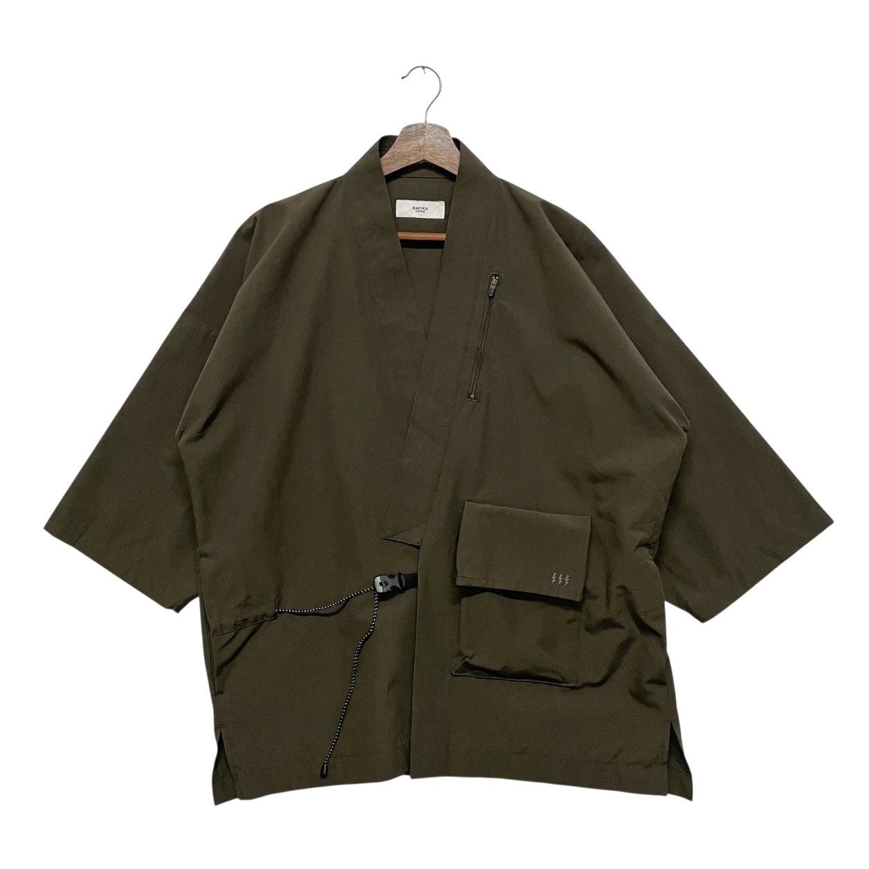 Japanese Brand Kafika Tactical Outerwear Kimono Blend Jacket Size US L / EU 52-54 / 3 - 1 Thumbnail