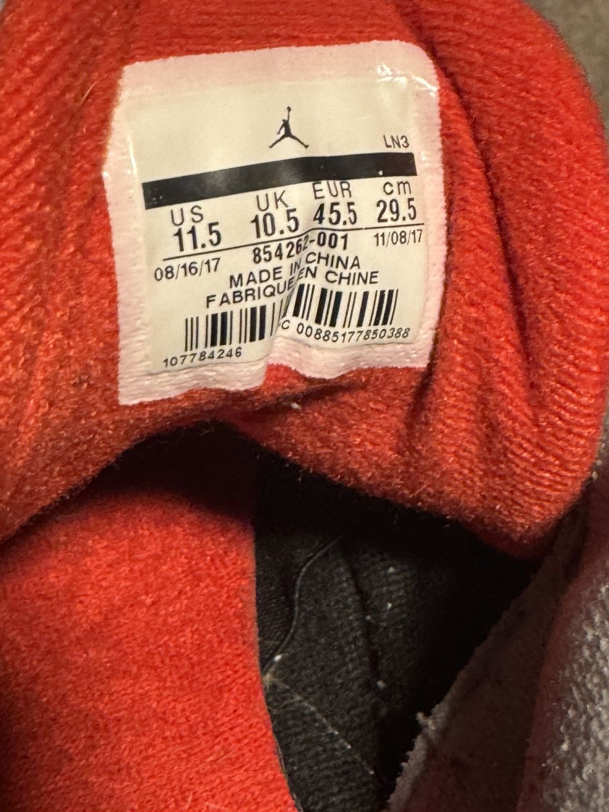 Jordan Brand Air Jordan 3 Cement Size US 11.5 / EU 44-45 - 10 Thumbnail
