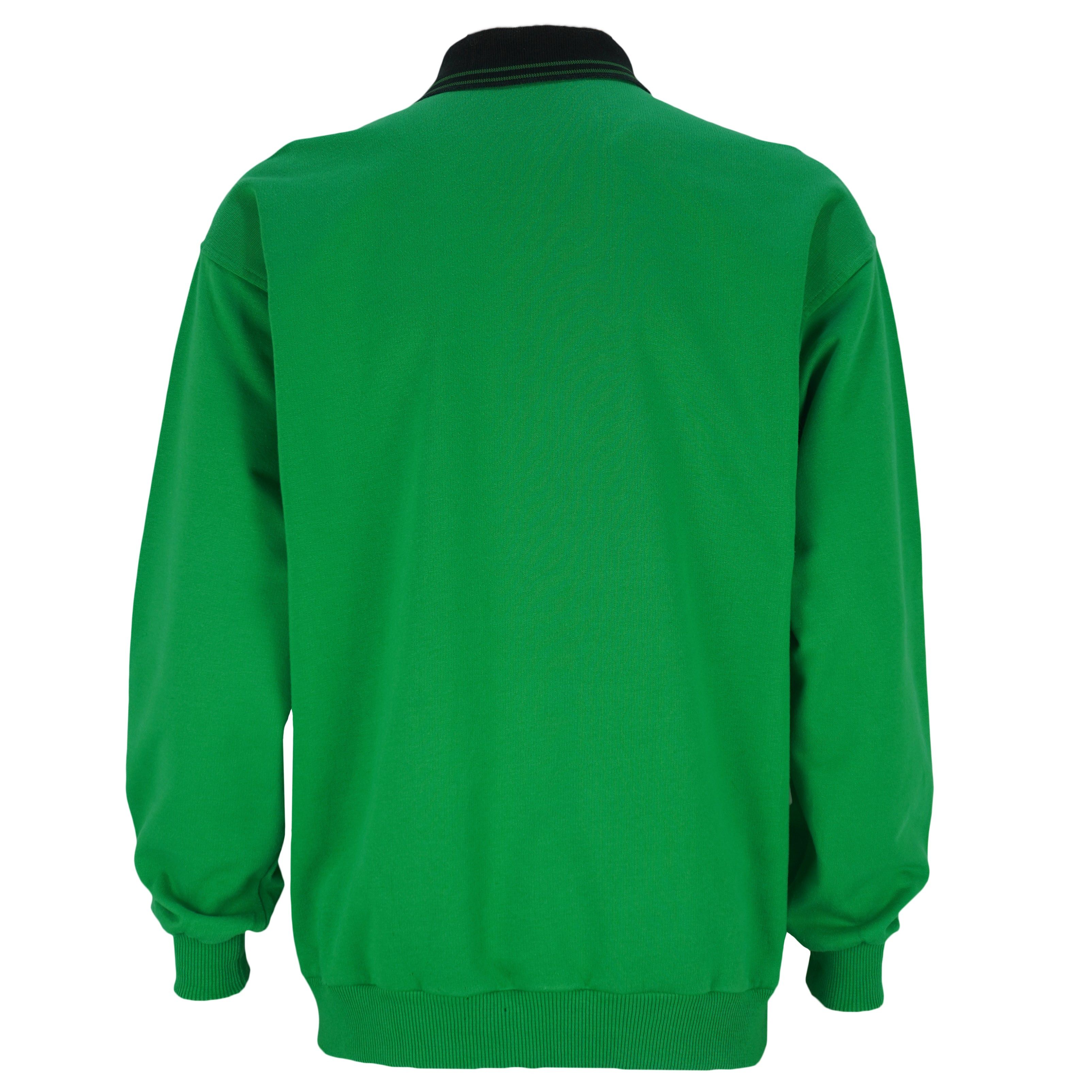 Diadora Green 1/4 Button-up Sweatshirt 1990s Large Size US L / EU 52-54 / 3 - 2 Thumbnail