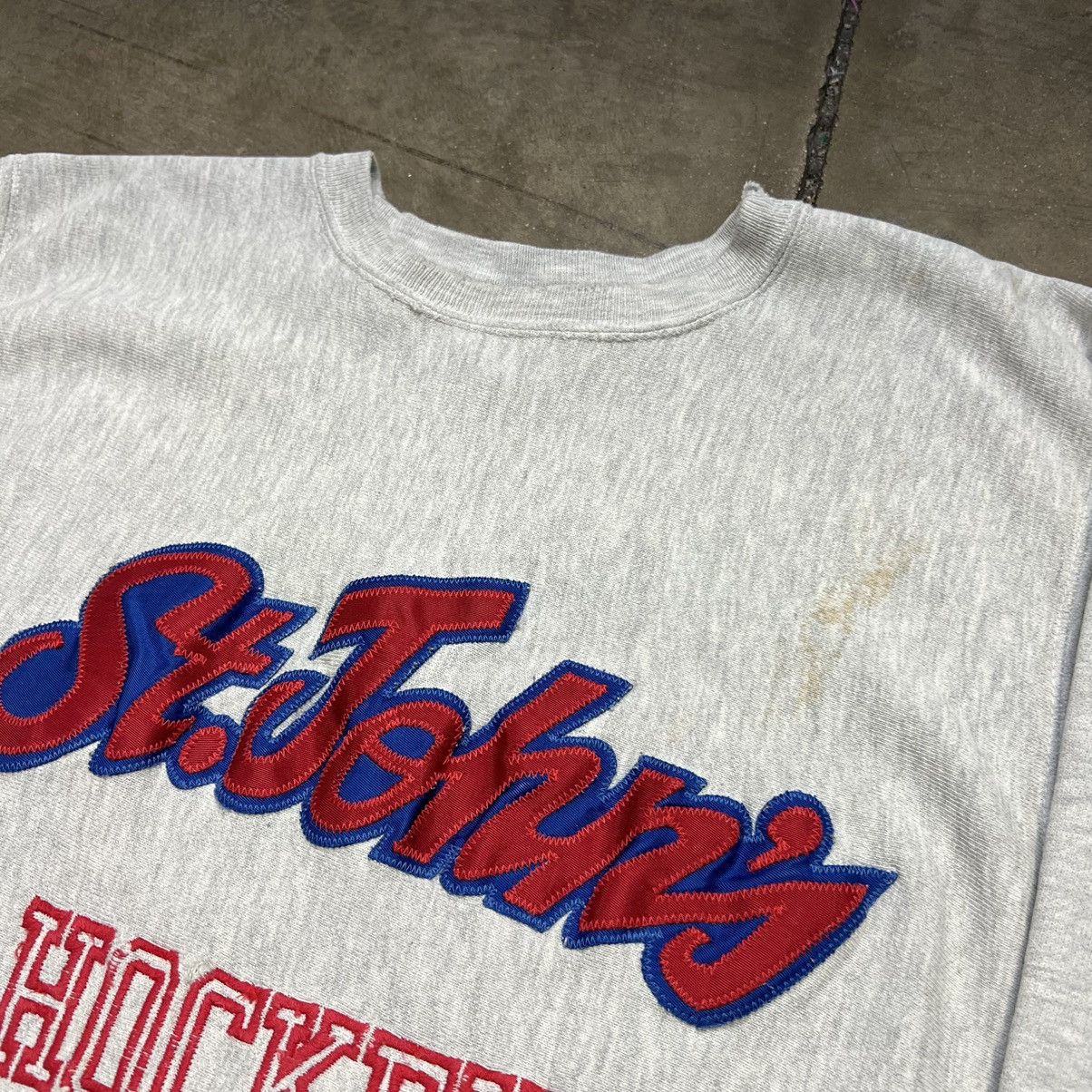 Champion × Vintage Vintage 90s Champion Reverse Weave Sweatshirt St John’s Size US XL / EU 56 / 4 - 5 Thumbnail