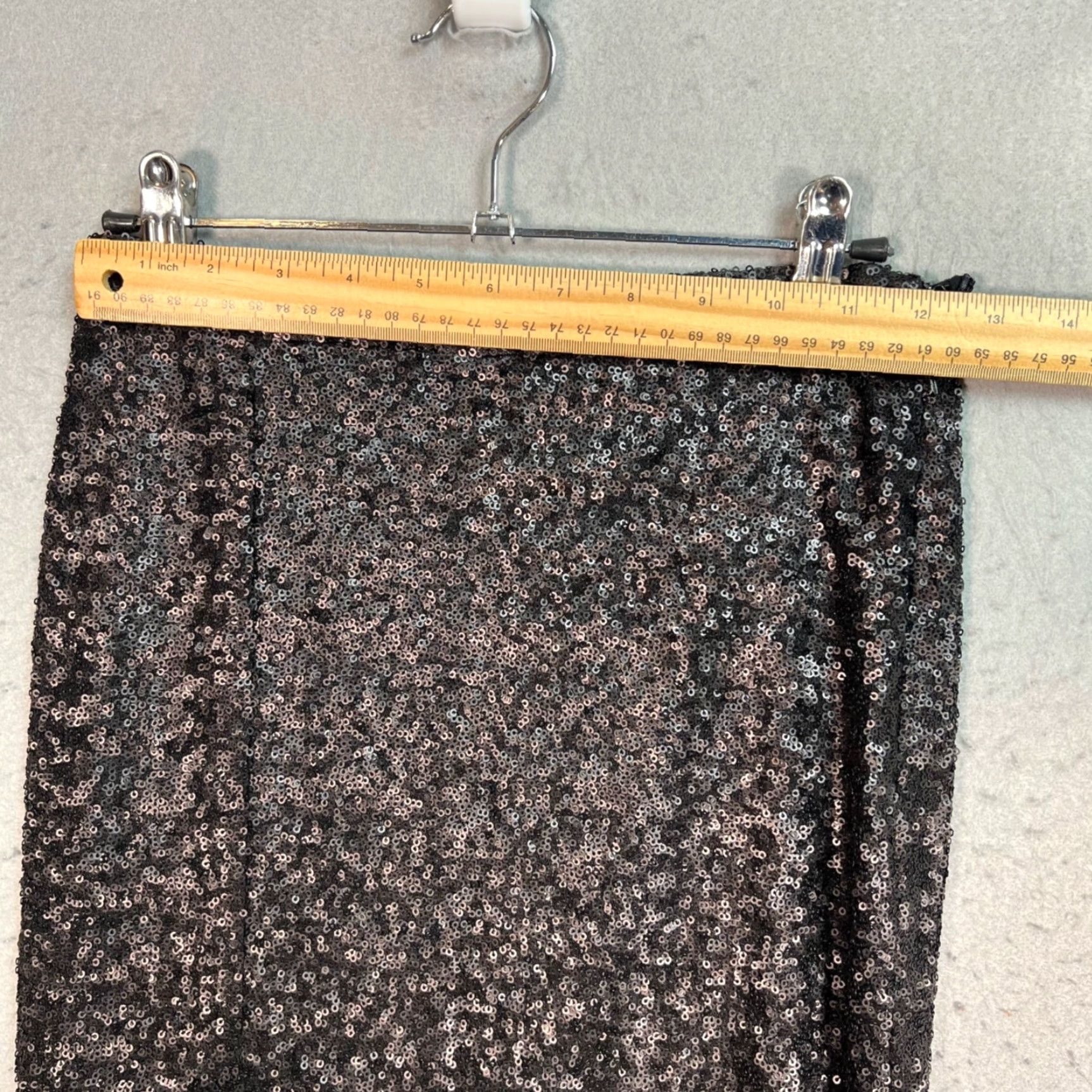 Asos ASOS Sequin Maxi Skirt Black Formal Wear 4 Women Slit Polyester Midi Skirt Womens Size 4 Vintage: No Size 27" / US 4 / IT 40 - 5 Thumbnail