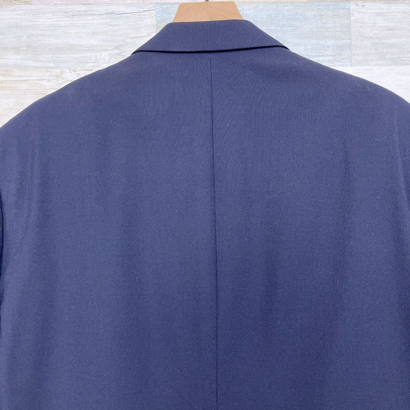 Jos. A. Bank Jos A Bank Kent Hopsack Blazer Navy Blue Gold Mens 46 Size 46L - 7 Thumbnail
