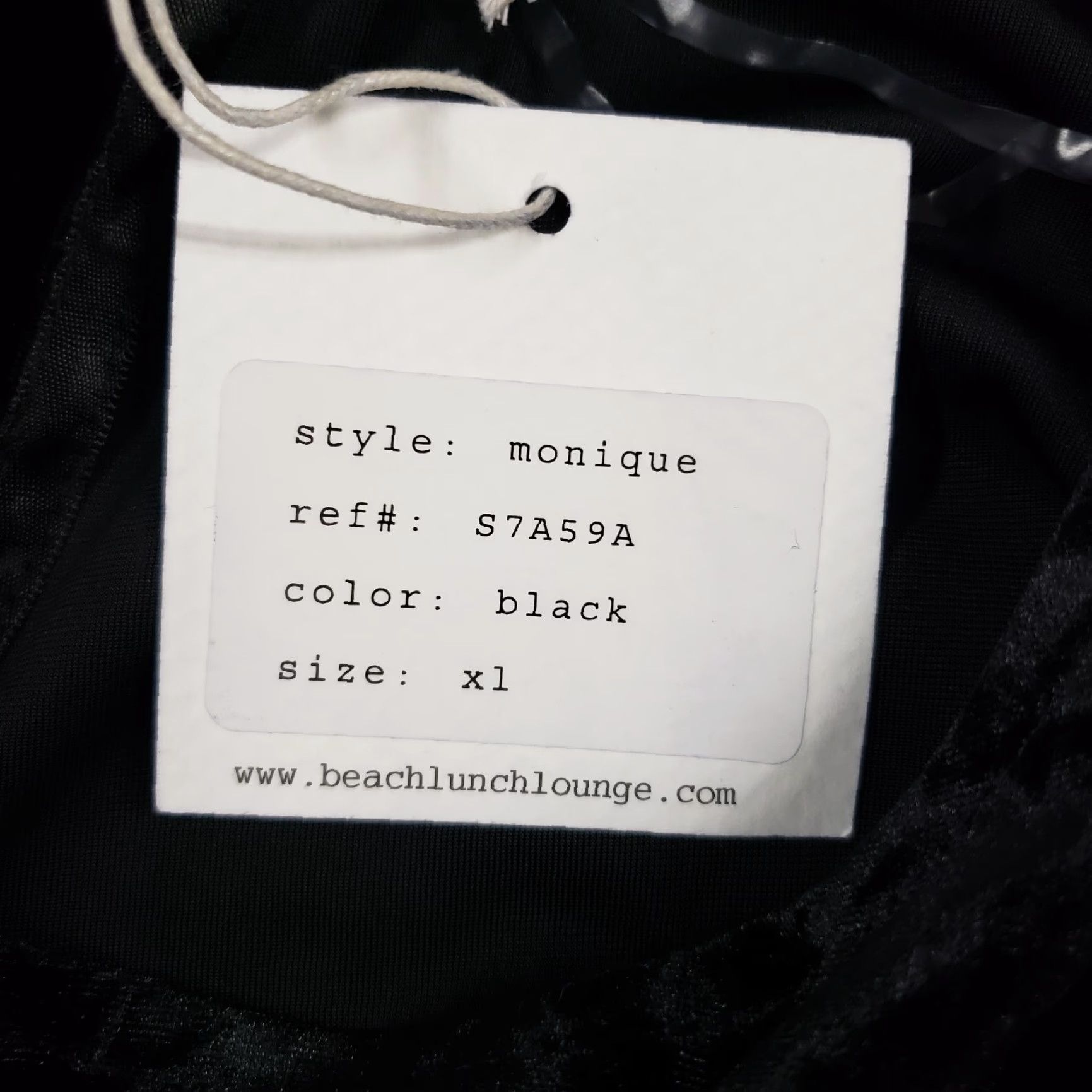 Velvet Beach Lunch Lounge Monique Velvet Top Womens XL Solid Black Short Sleeve Blouse Size XL / US 12-14 / IT 48-50 - 7 Thumbnail