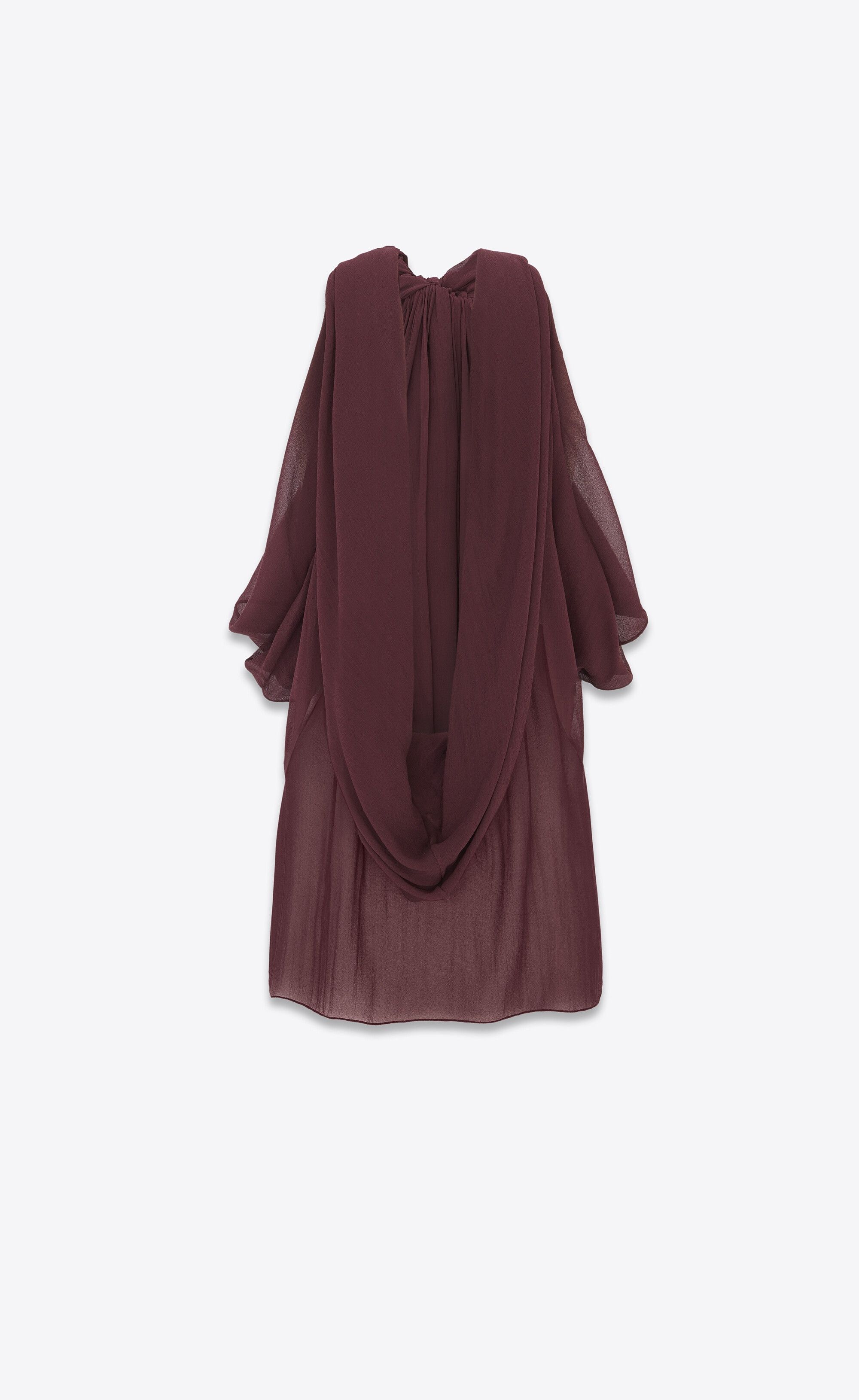 Saint Laurent Paris o1s1wg110125 770094 Lavallière-Neck Blouse Silk Muslin Size XS / US 0-2 / IT 36-38 - 2 Thumbnail