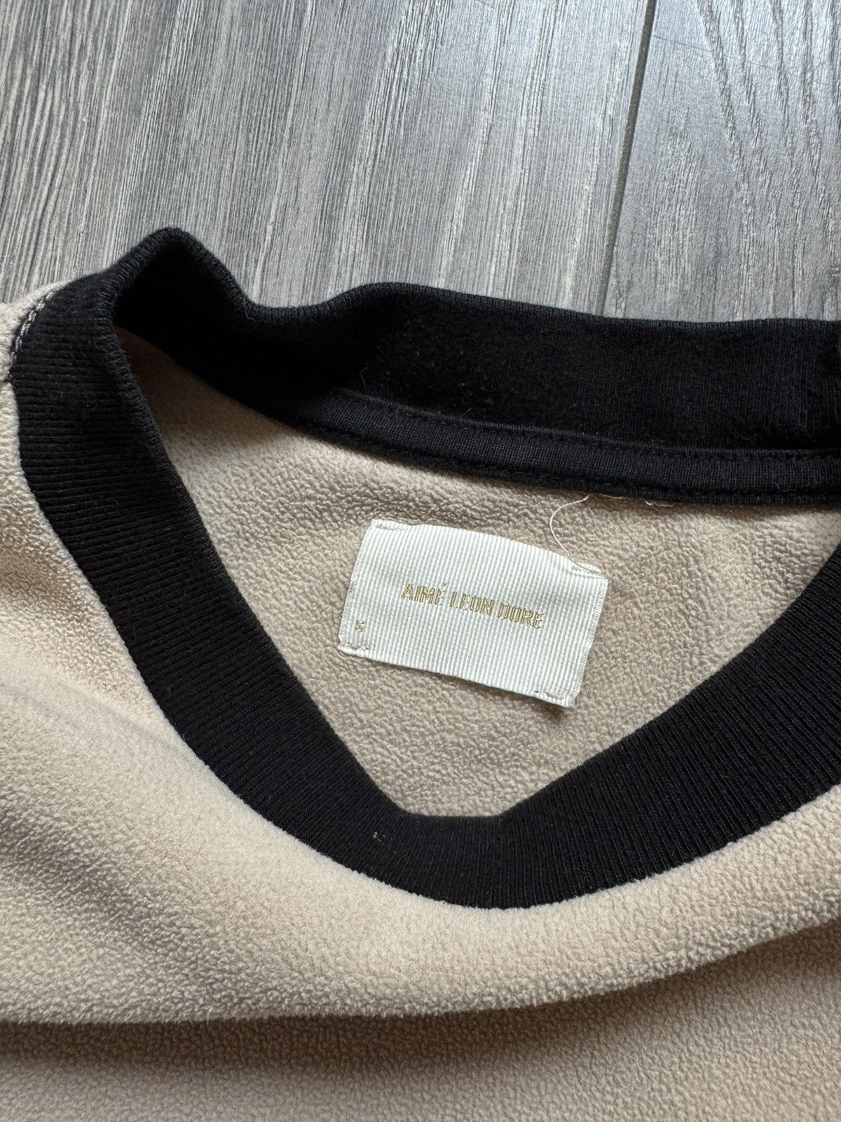 Aime Leon Dore AIMÉ LEON DORE COLOR BLOCKED FLEECE LONGSLEEVE (CREAM) S Size US S / EU 44-46 / 1 - 6 Thumbnail