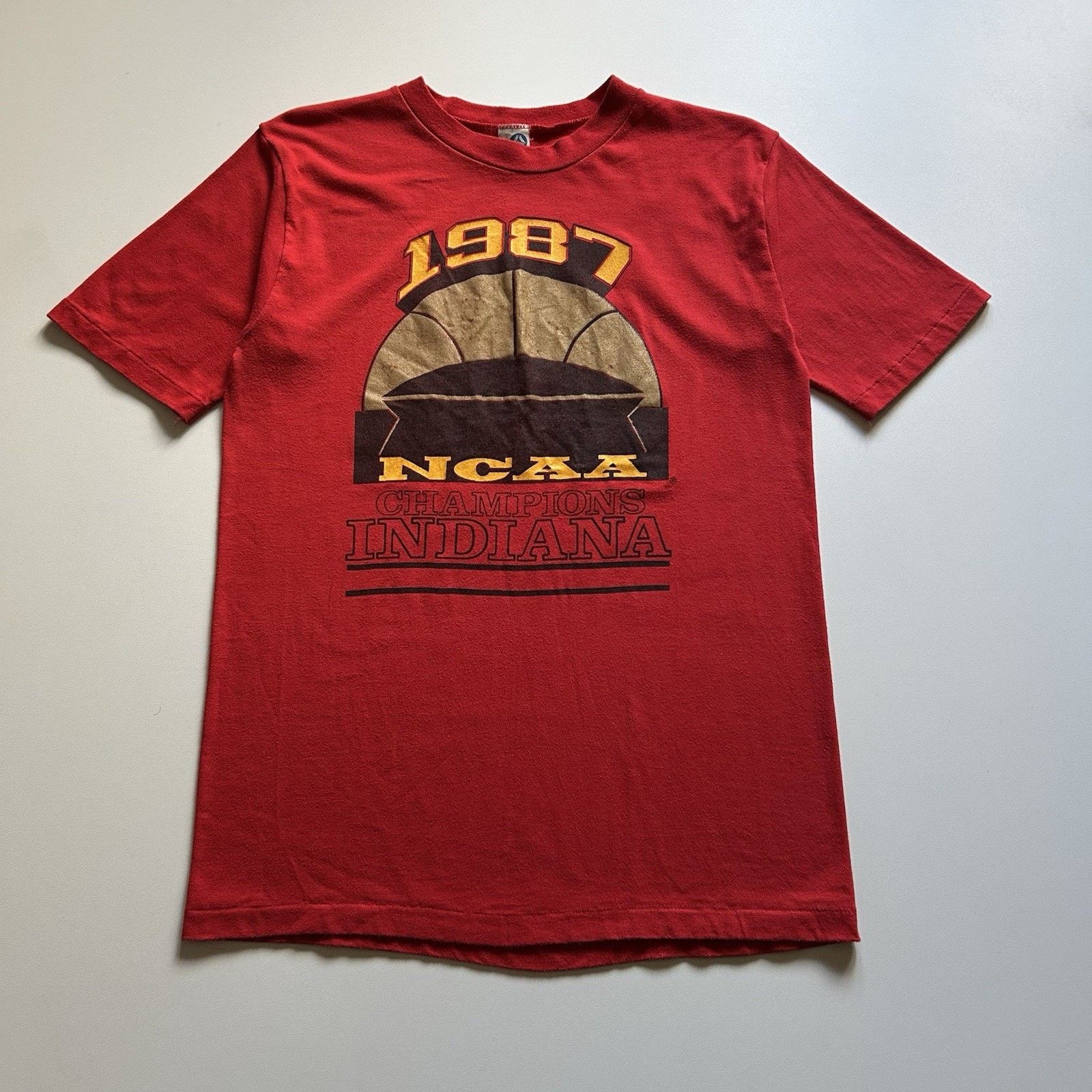 Vintage 1987 Indiana NCAA Champs T-Shirt Large Hoosiers