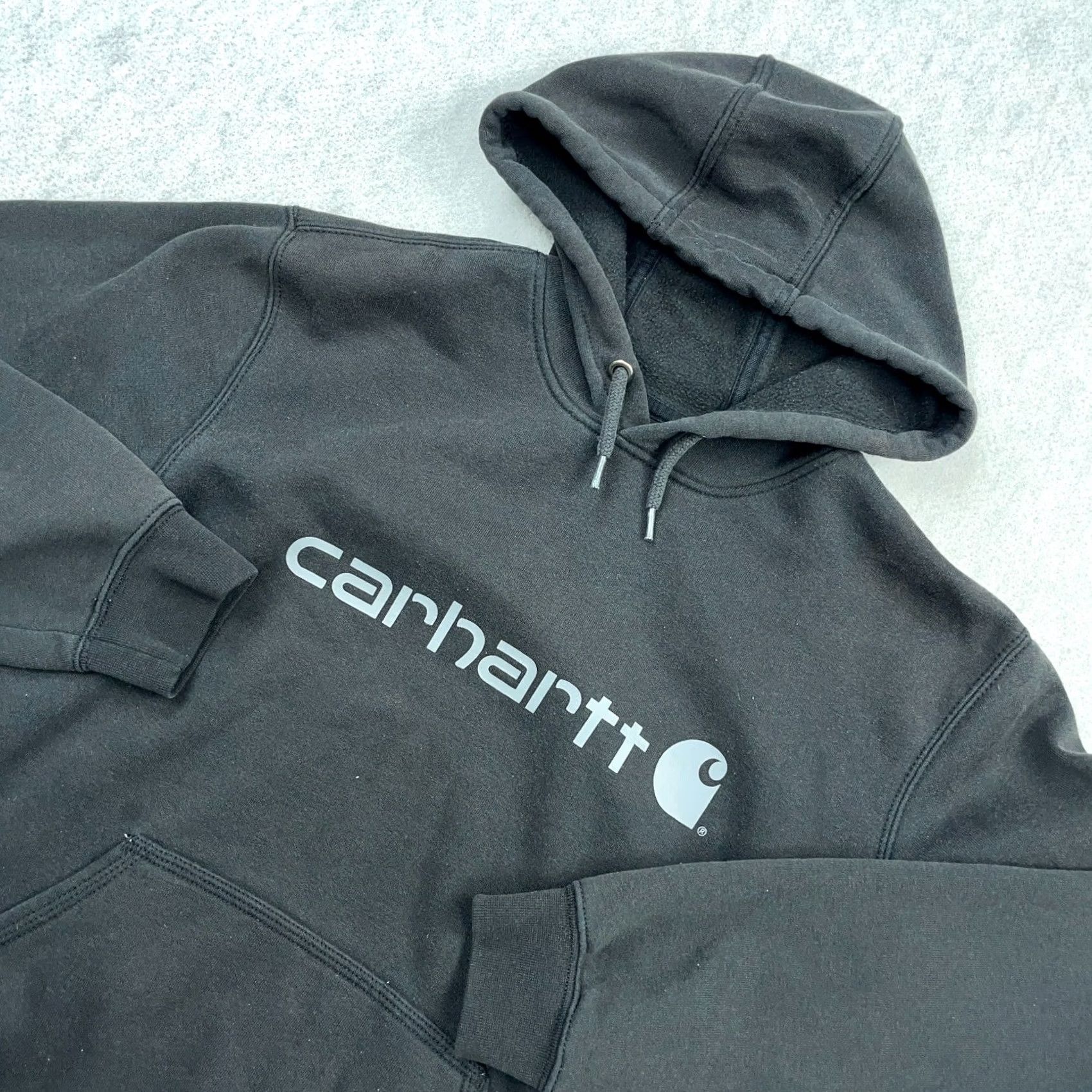 Carhartt Carhartt Hoodies Men Medium Gray Loose Fit Sweatshirt Work Wear Sweatshirt Hooded Crew Neck Pullover Size US M / EU 48-50 / 2 - 2 Thumbnail