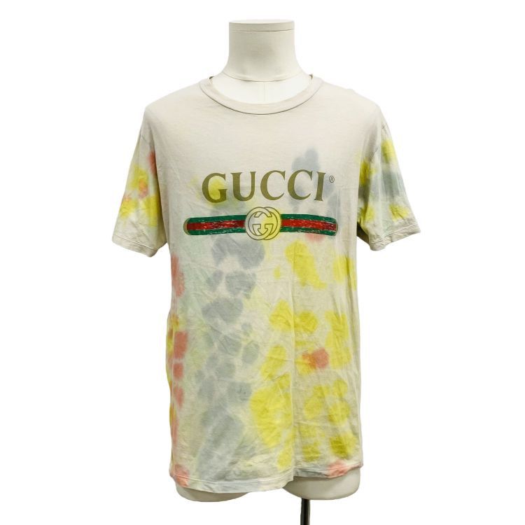 Gucci Gucci Logo Tie-Dye T-Shirt Size S Size US S / EU 44-46 / 1 - 1 Thumbnail