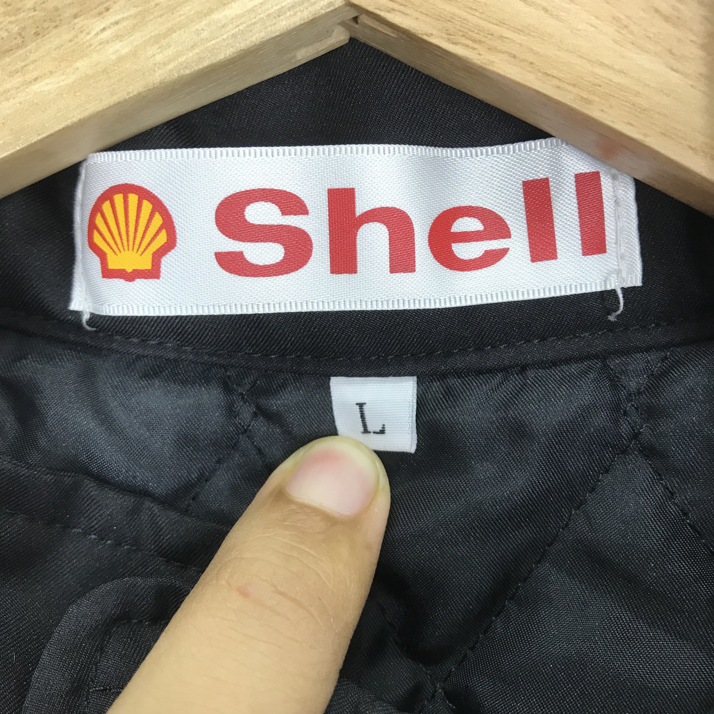Vintage Vintage 90's Shell Uniform Worker Jacket Service Wear Size US L / EU 52-54 / 3 - 10 Thumbnail