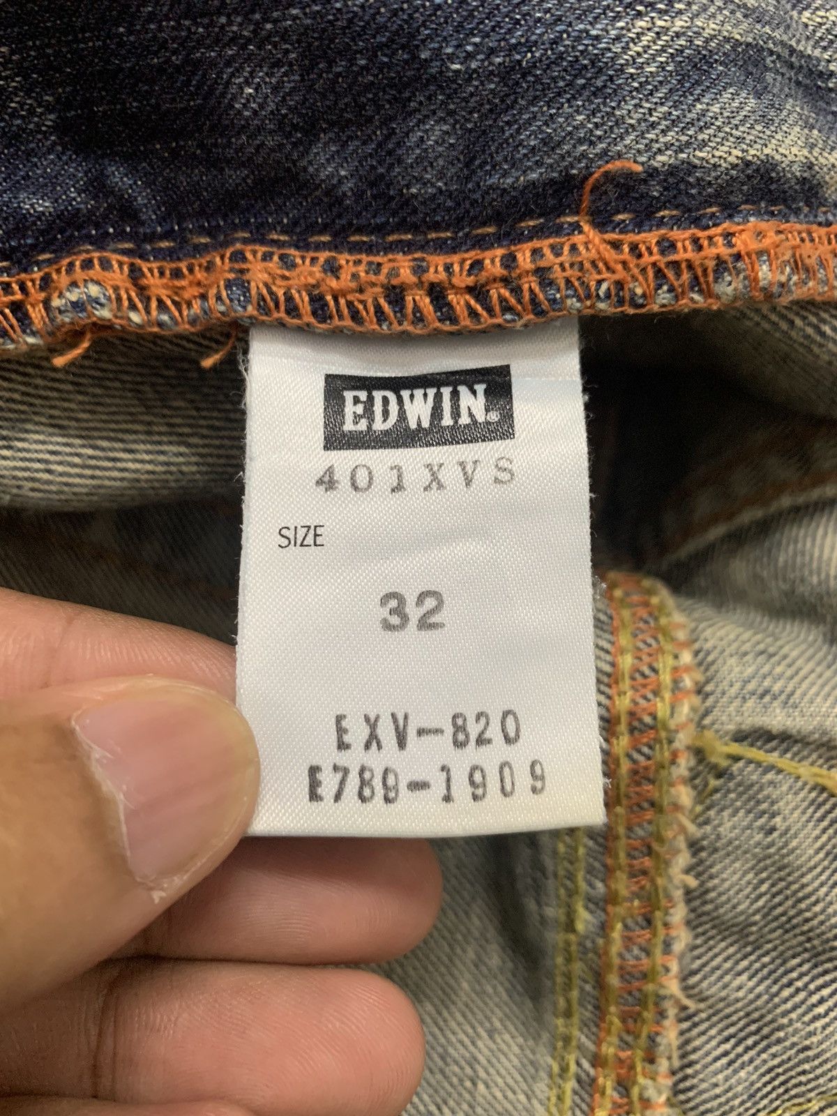 Japanese Brand Edwin XVS Buckle Back Flare Japanese Denim Archive Jeans Size US 33 - 18 Thumbnail