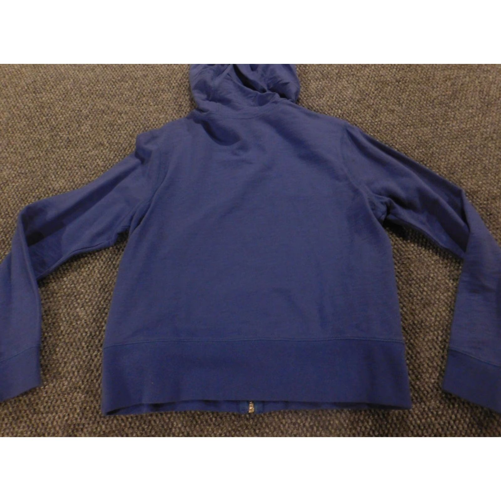 Izod IZOD Sweater Womens M Full Zip Hoodie Stretch blue Cable-Knit Raglan Sleeve Classic Winter Regular Knit Shirt (Blue) Size M / US 6-8 / IT 42-44 - 6 Thumbnail