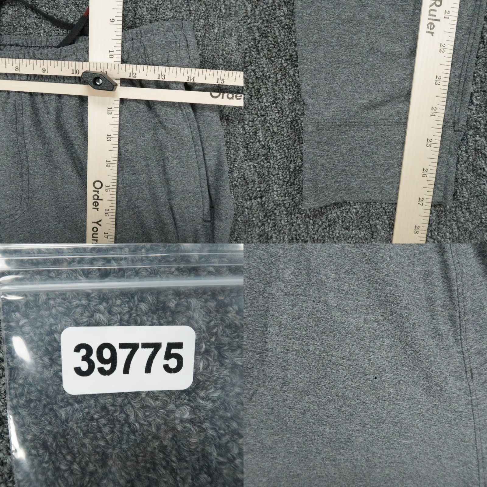 Rhone Rhone Jogger Pants Men Medium Gray Reign Midweight Athletic Zip Pocket Size US 31 - 8 Thumbnail