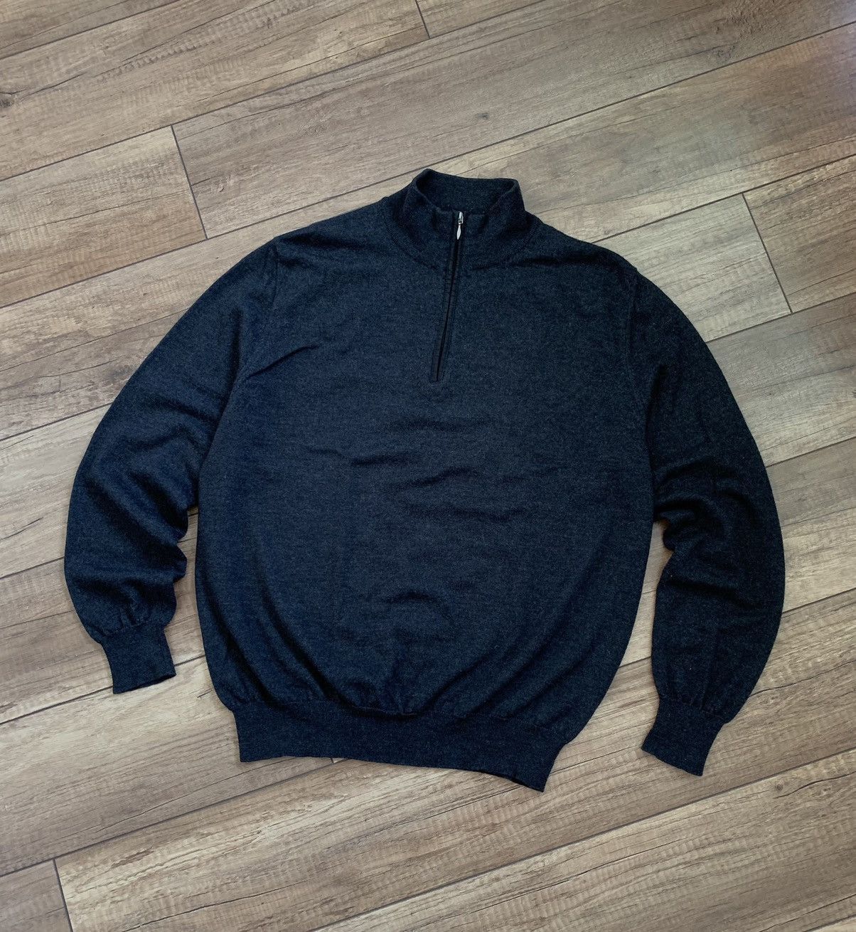 Fedeli Fedeli 1/4 Zip Sweater Pullover Wool Size US L / EU 52-54 / 3 - 5 Thumbnail