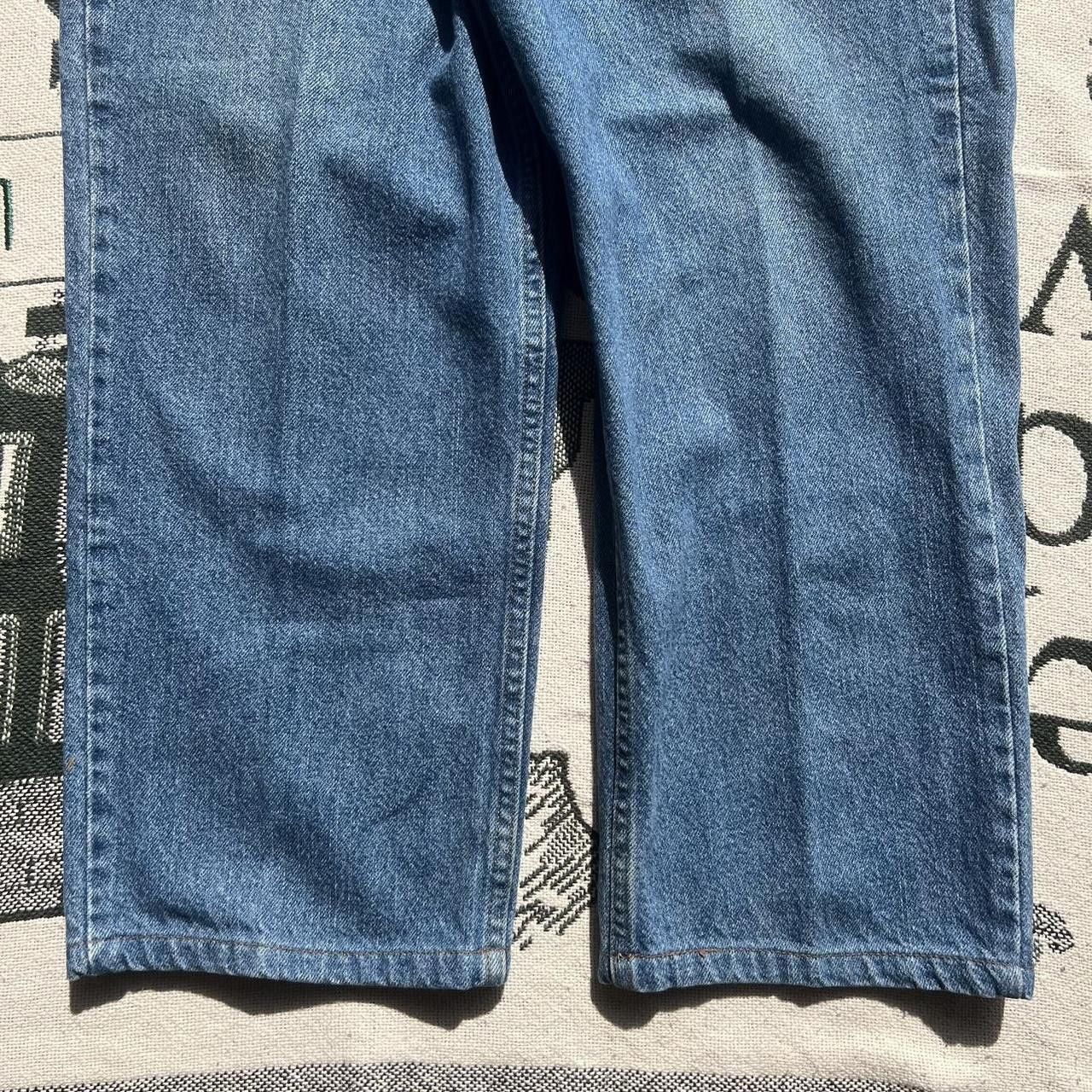 Vintage Vintage Y2K/2000s Baggy Dark Wash Workwear style Denim Jeans! Size US 38 / EU 54 - 5 Thumbnail