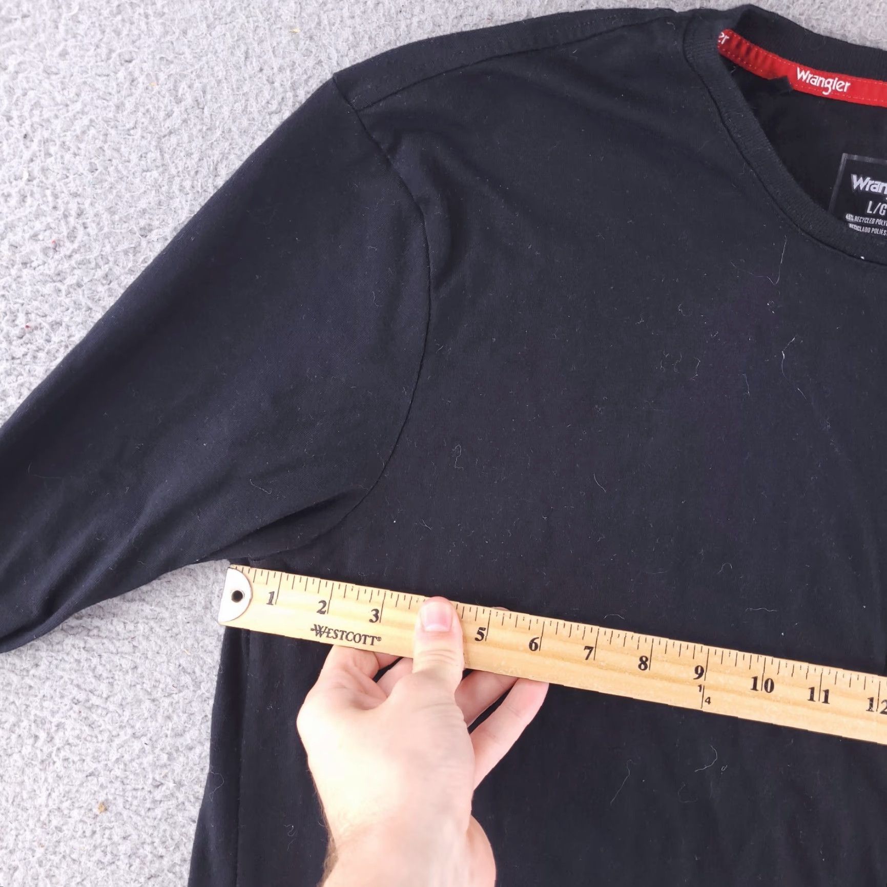 Wrangler Wrangler Shirt Mens Large Long Sleeve Black Workwear Casual Size US L / EU 52-54 / 3 - 4 Thumbnail