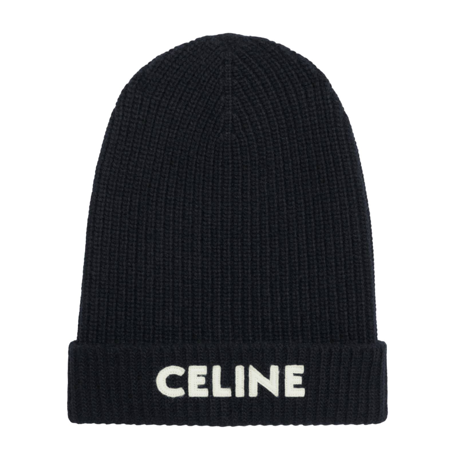 Celine Celine Paris Laine Knit Wool Embroidered Beanie Winter Hat Size ONE SIZE - 11 Thumbnail