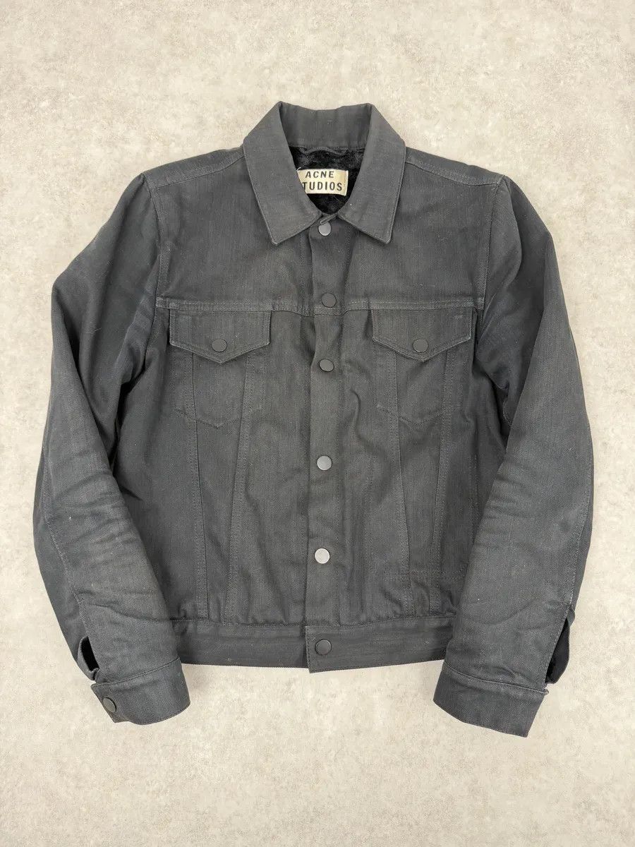 Acne Studios AW2013 Acne Studios Black Jam Bat Denim Trucker Jacket Size US S / EU 44-46 / 1 - 1 Thumbnail