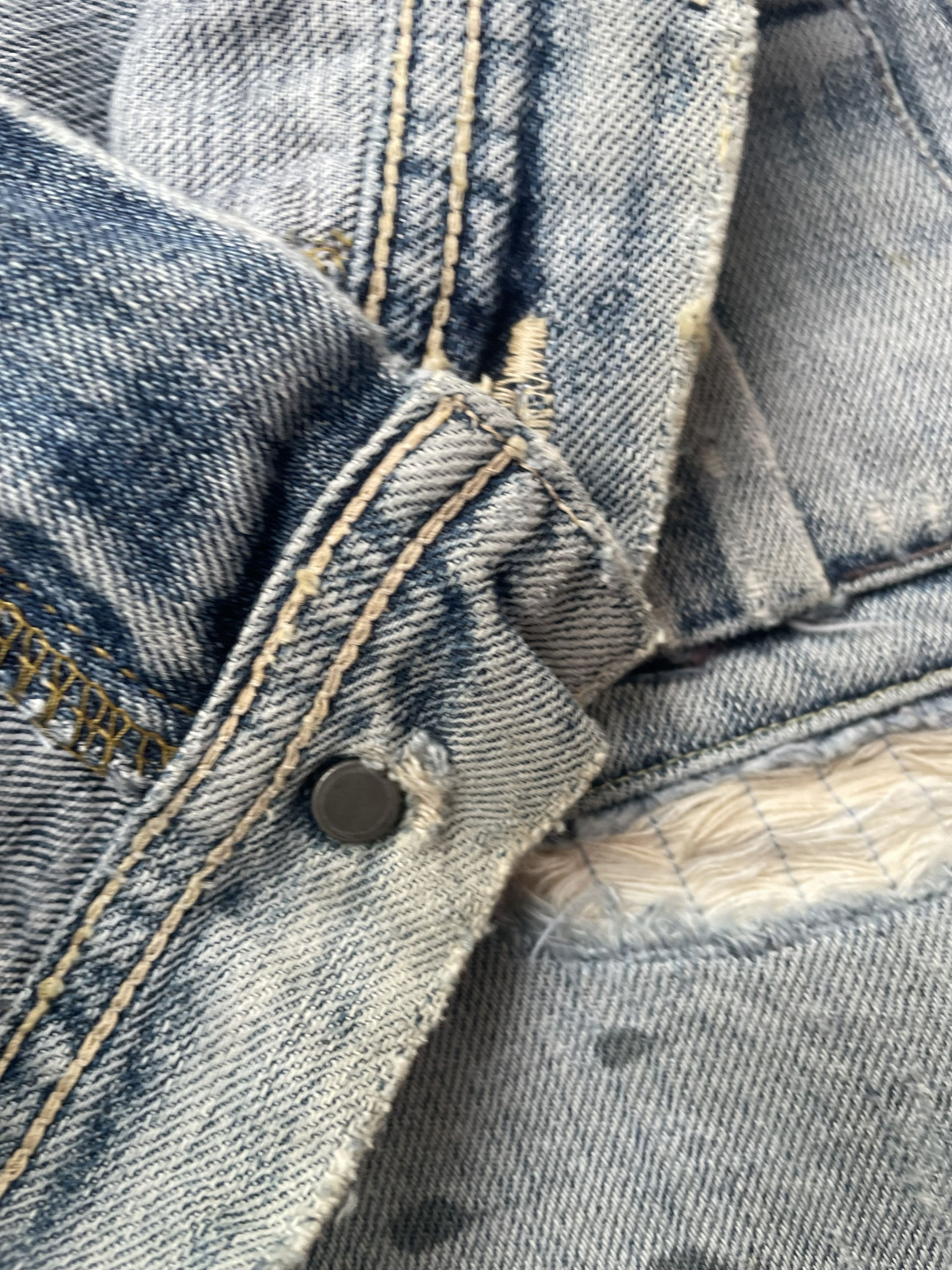 Lee Vintage Lee Union Made Japan Distresed Denim Size US 31 - 11 Thumbnail