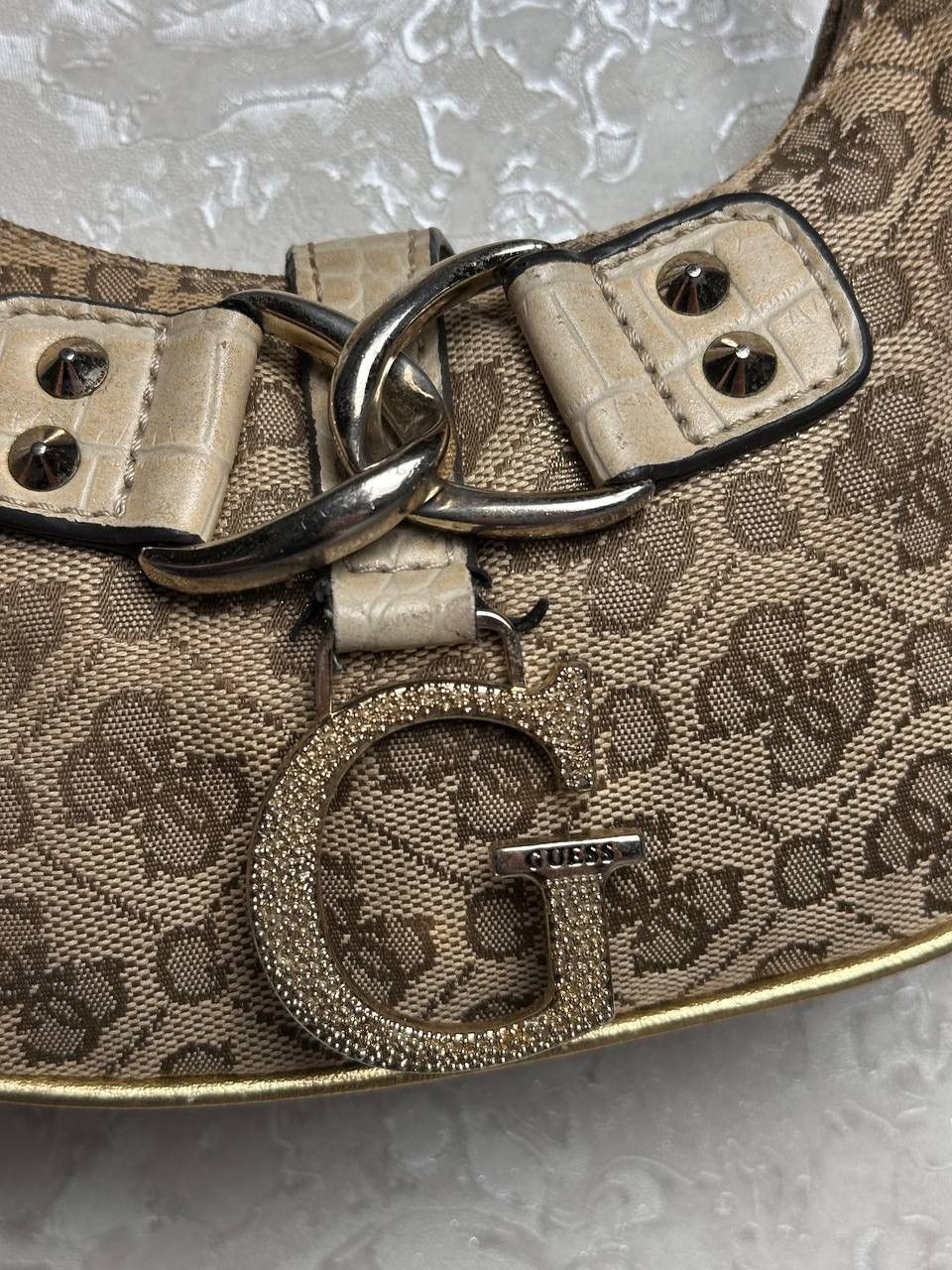 Guess Guess Vintage Y2K Avantgarde Mini Bag Very Rare Monogram Size ONE SIZE - 7 Thumbnail