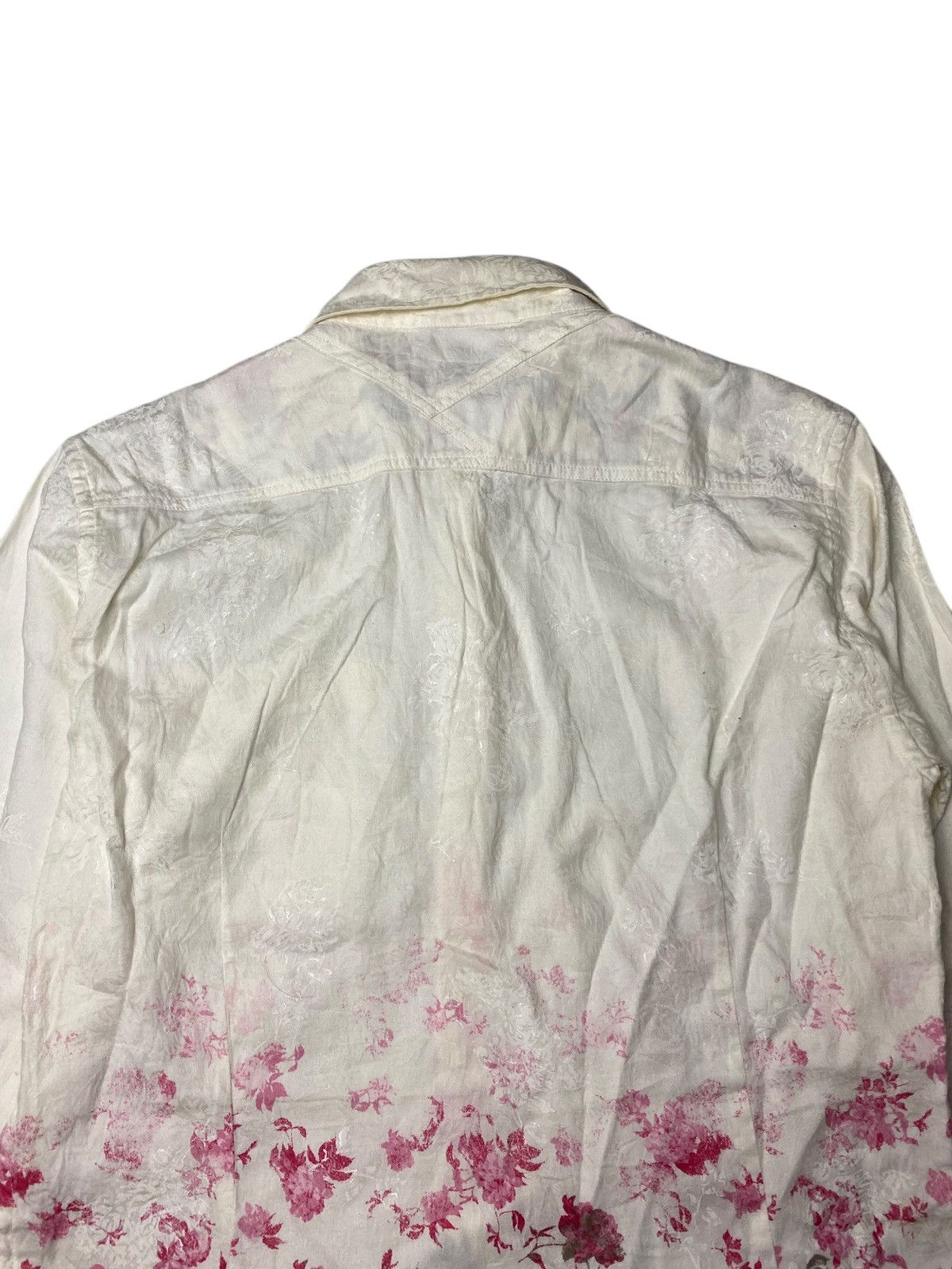 Japanese Brand 2000's Tornado Mart Spiral Cut Floral Shirts Size US S / EU 44-46 / 1 - 7 Thumbnail