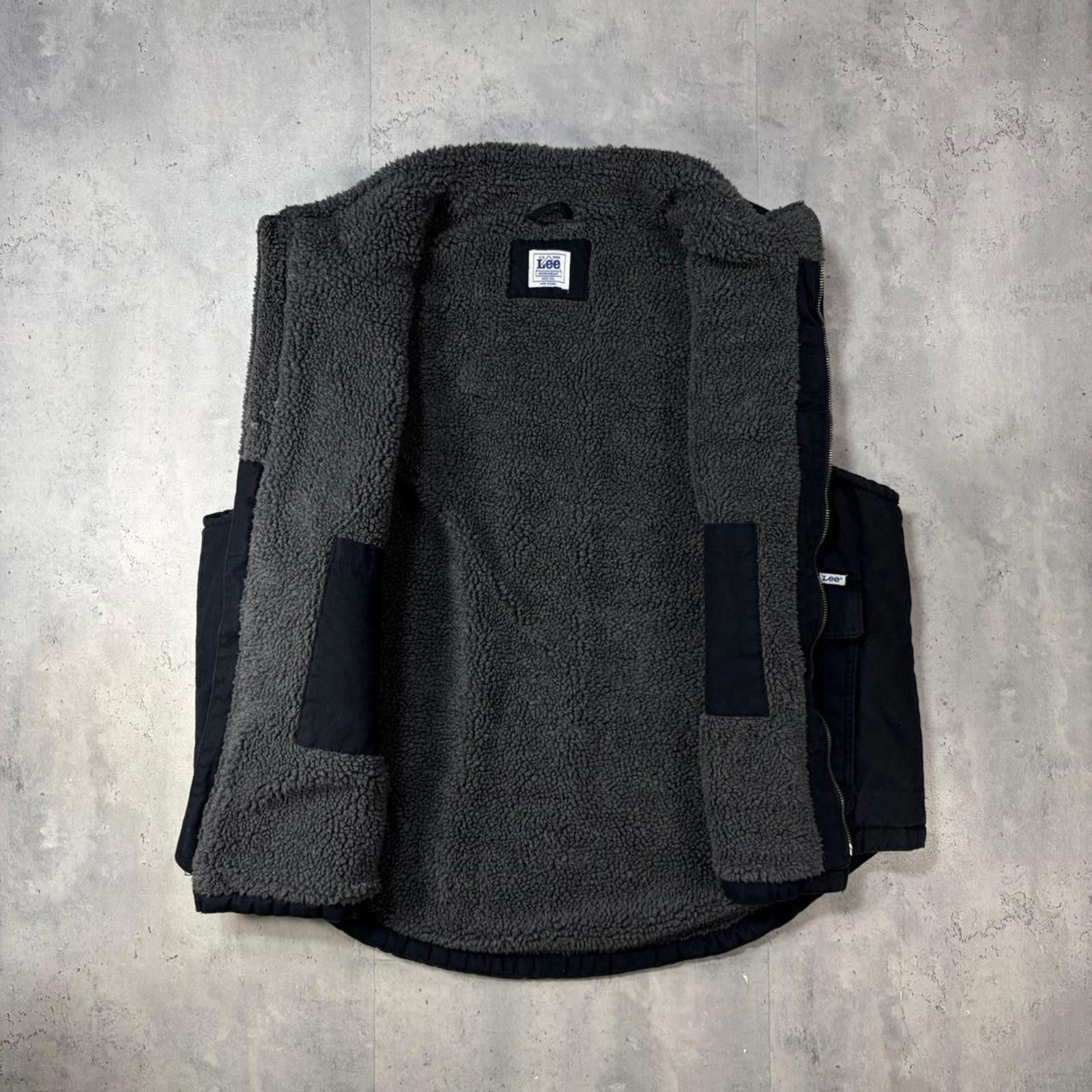 Lee Y2K Black Lee Sherpa Lined Workwear Vest Size US XXL / EU 58 / 5 - 2 Thumbnail