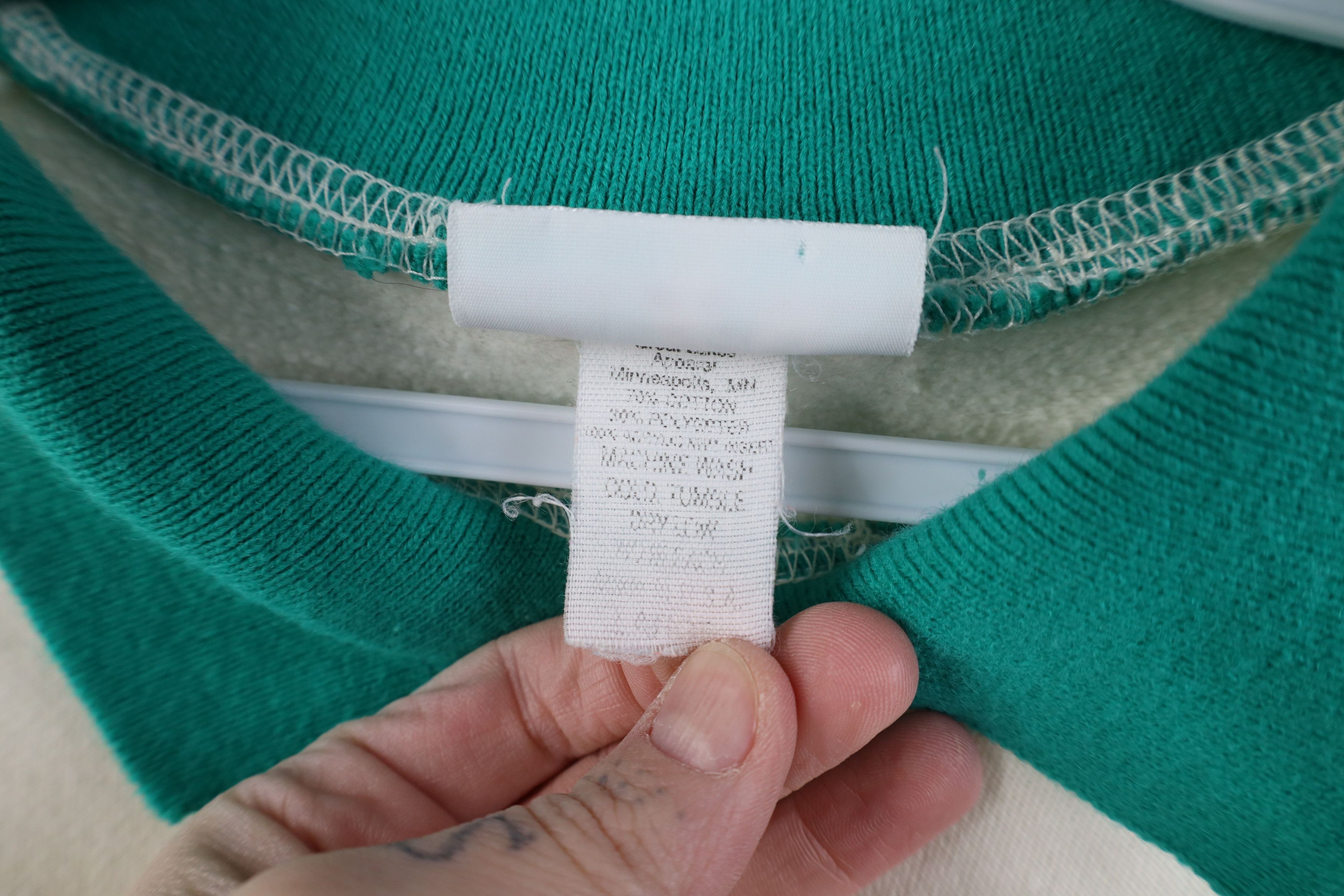 Vintage Vintage 90s Streetwear Flower Collared Sweatshirt USA Size L / US 10 / IT 46 - 8 Thumbnail