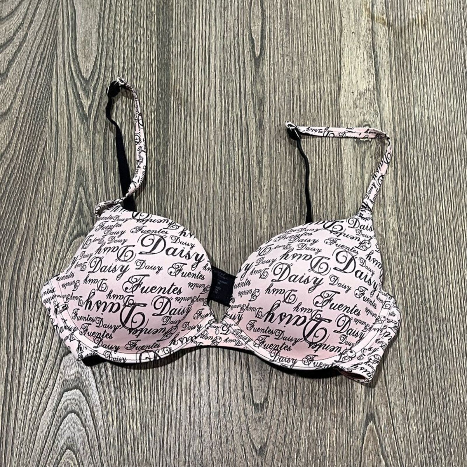 Vintage Daisy Fuentes Push Up Bra Adjustable Strap Pink Size 36C Size ONE SIZE - 1 Thumbnail