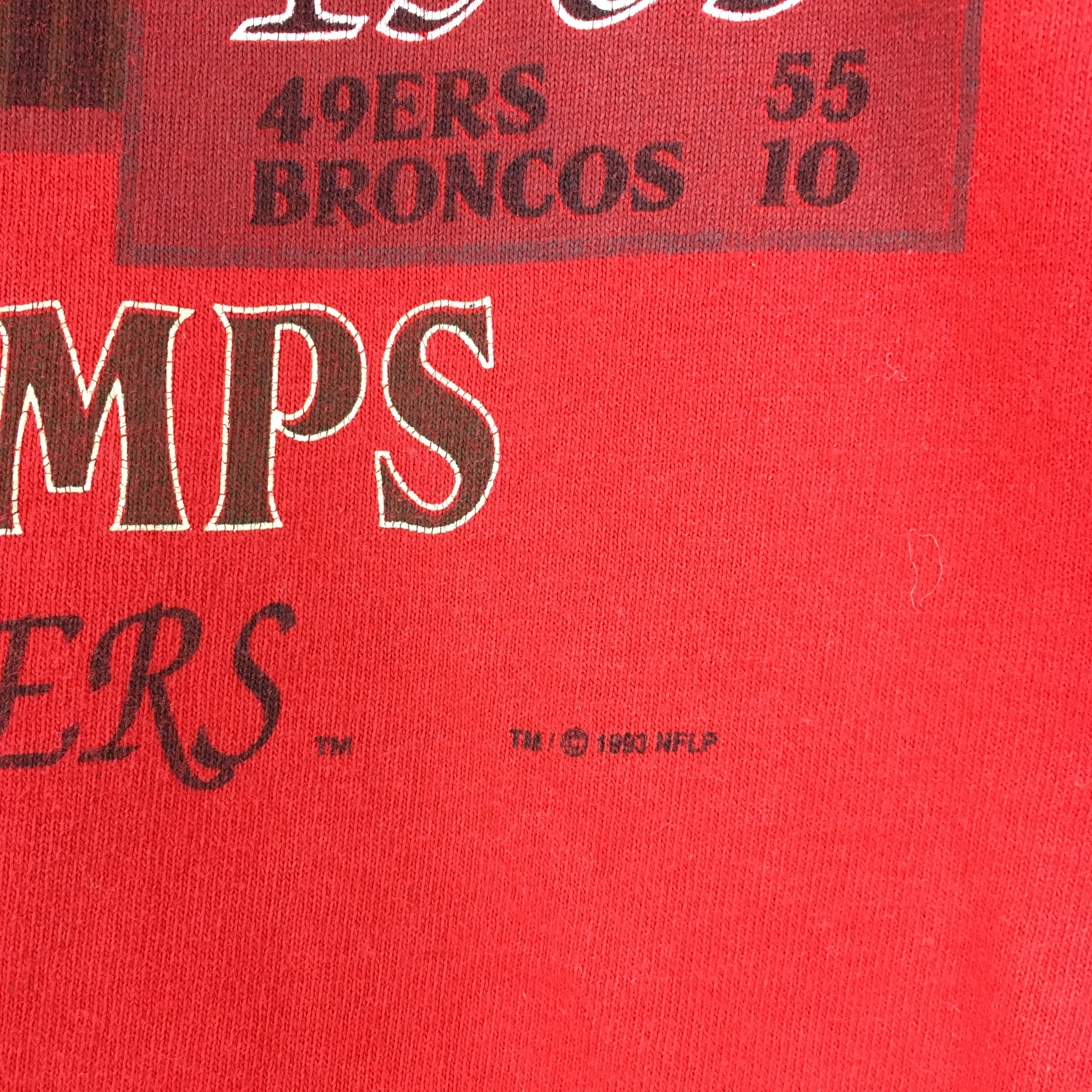NFL × Vintage Vintage San Francisco 49ers NFL Red Tshirt XLarge Size US XL / EU 56 / 4 - 7 Thumbnail