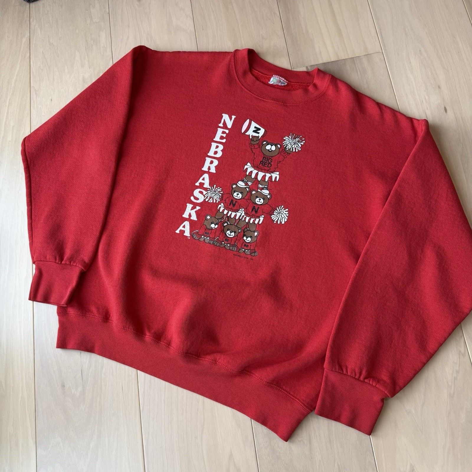 Vintage Vintage Nebraska Cornhuskers Sweatshirt M Red 90s Big Red Size US M / EU 48-50 / 2 - 8 Thumbnail