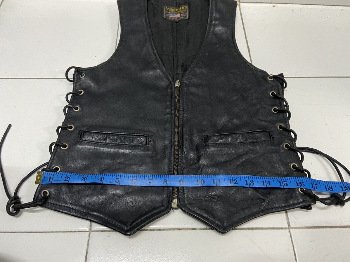 Vanson Leathers VANSON LEATHER BIKERS LEATHER VEST Size US XS / EU 42 / 0 - 12 Thumbnail