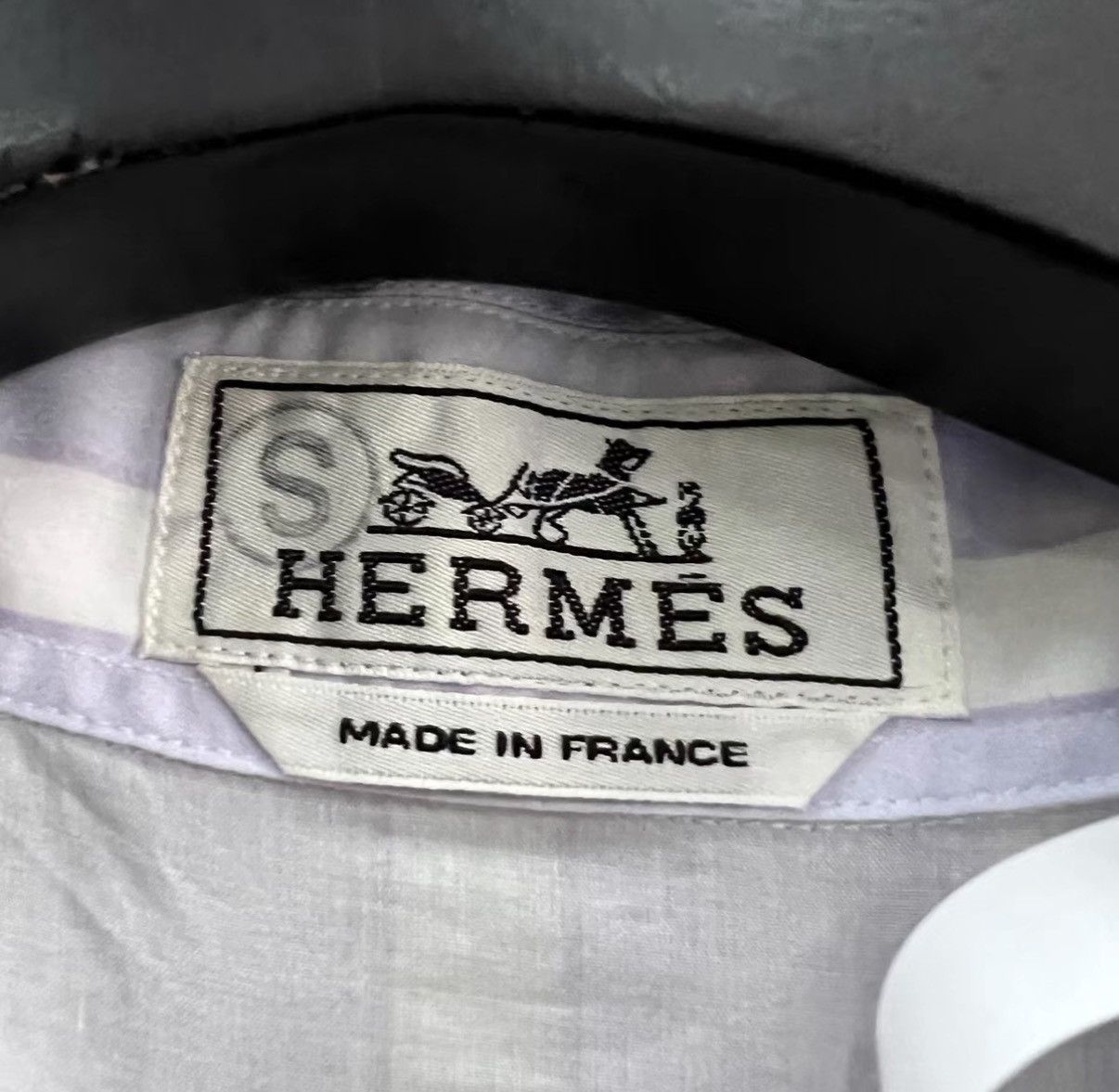 Hermes Hermès Striped Waterdrop Printed Short-Sleeve Shirt J41 Size US M / EU 48-50 / 2 - 4 Thumbnail