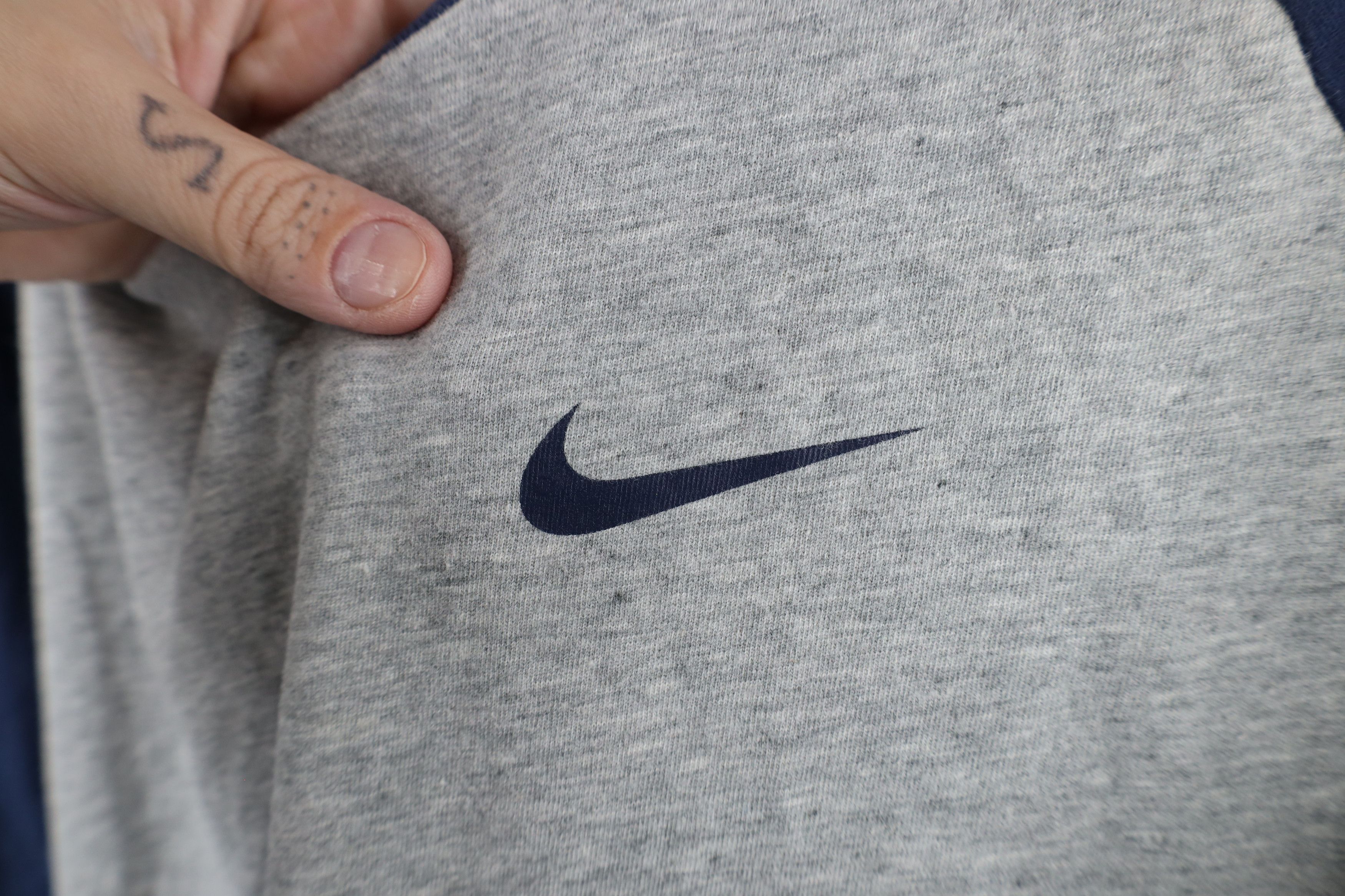 Nike × Vintage Vintage Y2K Nike Swoosh 3/4 Sleeve Baseball Raglan T-Shirt Size US XL / EU 56 / 4 - 4 Thumbnail