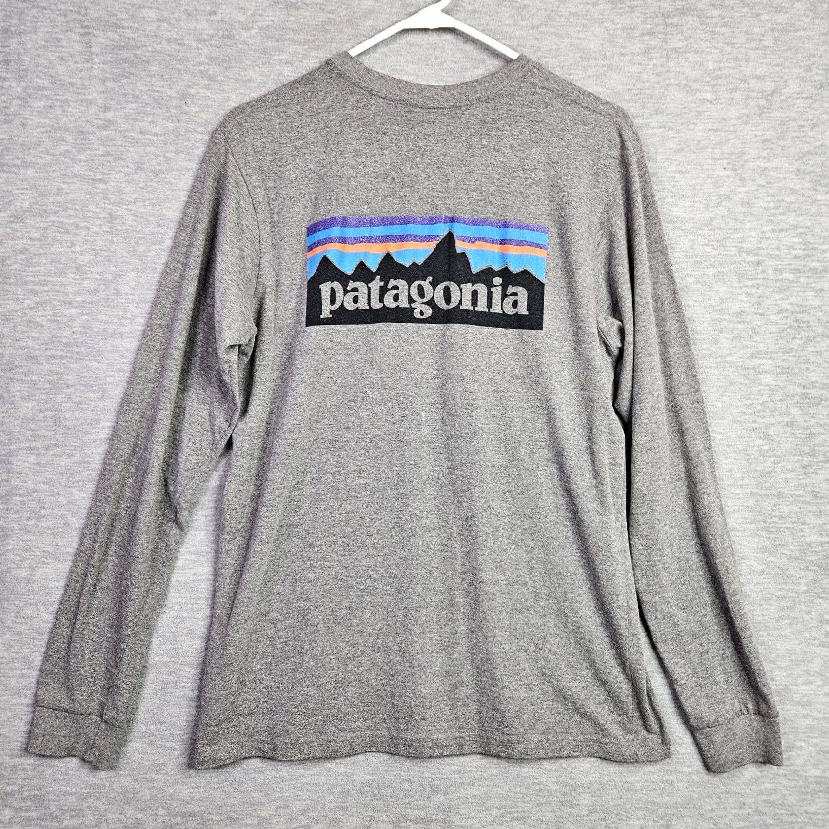 Patagonia Patagonia Regular Fit T-Shirt Unisex Adult Long Sleeve Back Graphic Grey S Size US S / EU 44-46 / 1 - 2 Thumbnail