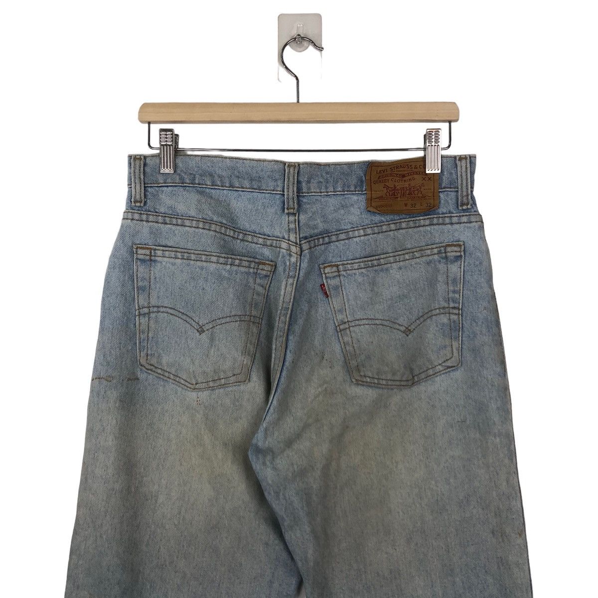Levi's 🔥VINTAGE LEVI’S DENIM JEANS STRAIGHT LOOSE CUT MADE IN USA Size US 30 / EU 46 - 7 Thumbnail