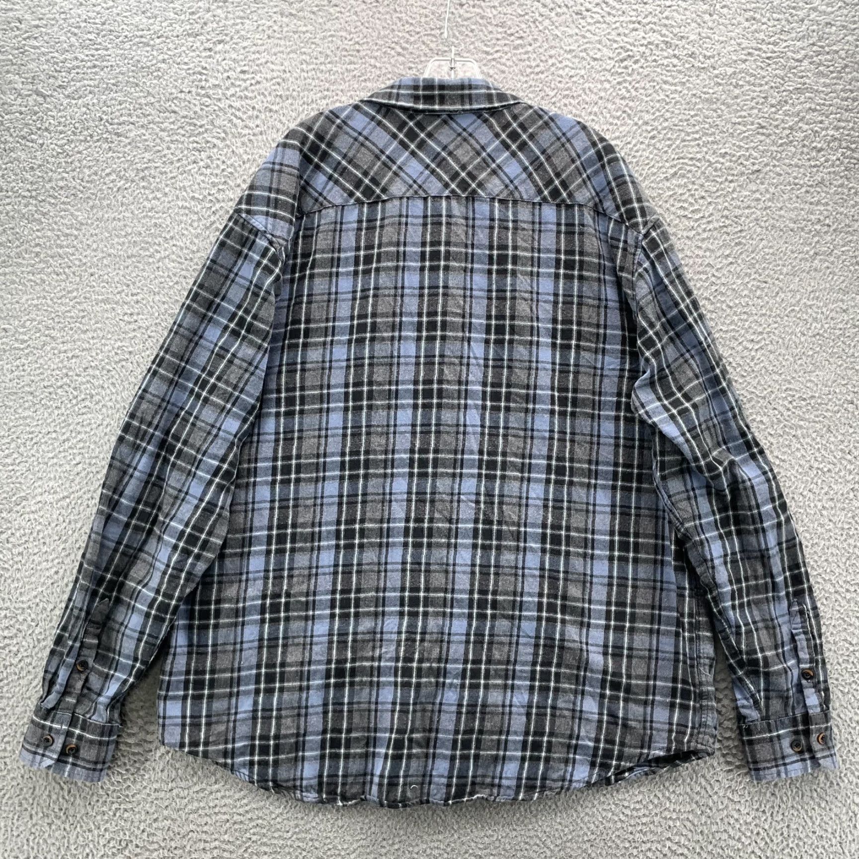 Vintage Noble Outfitters Flannel Shirt Men 2XL Tall Outdoor Logger Cabin Workwear Grunge Size US XXL / EU 58 / 5 - 4 Thumbnail
