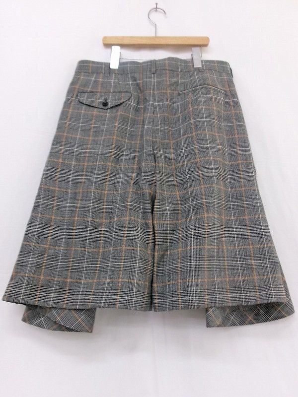 Comme des Garcons Homme Plus Comme Des Garcons Homme Plus Check Skirt Shorts PK-P011 Size US 33 - 6 Thumbnail