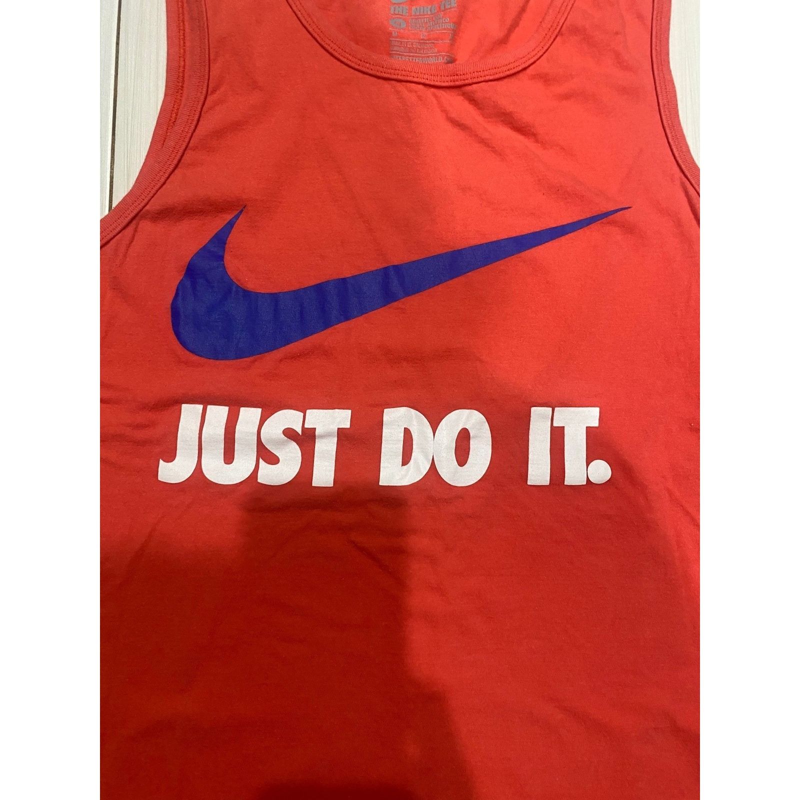 Nike Womens sz Medium Pink and Blue Swoosh The Nike Tee Just Do I Size M / US 6-8 / IT 42-44 - 3 Thumbnail