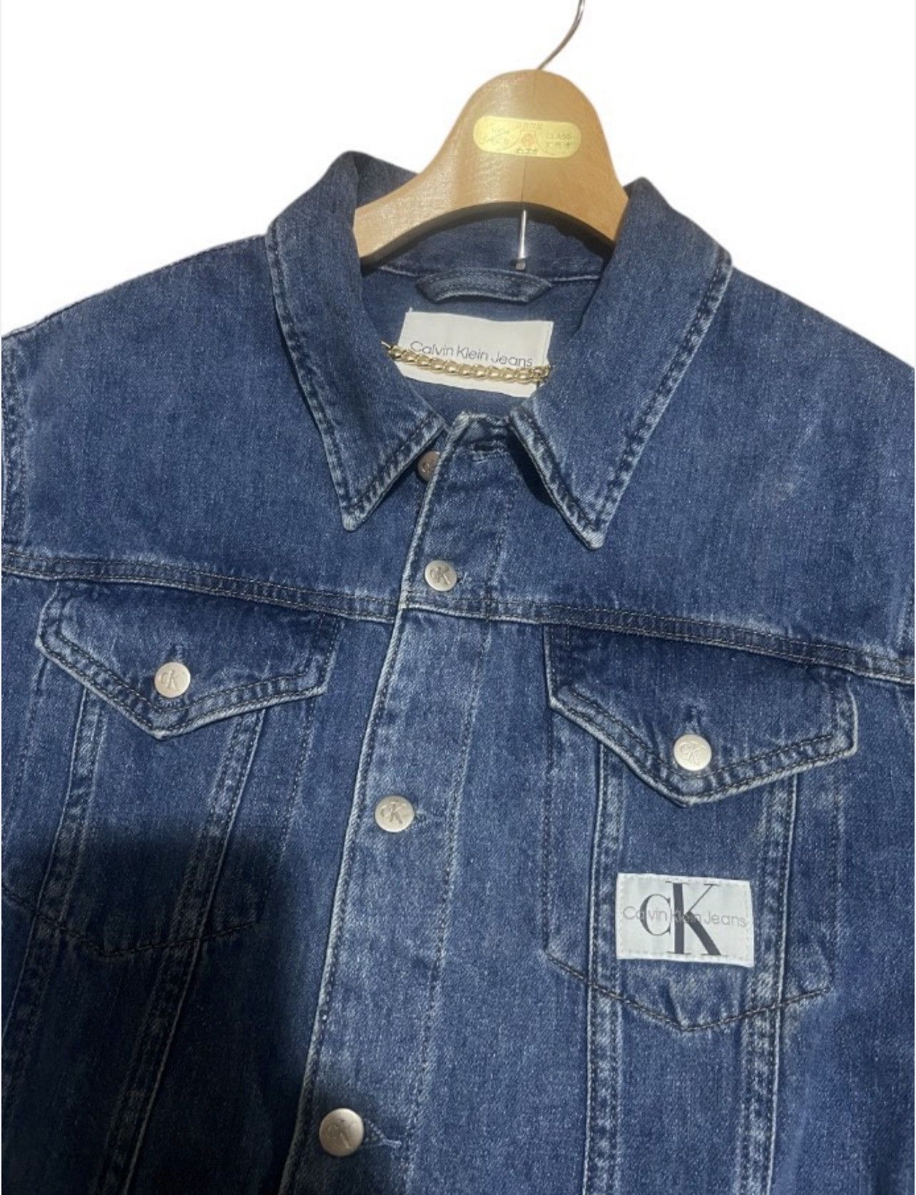 Calvin Klein Calvin Klein Jeans Trucker Blue Denim Midi Dress Size M / US 6-8 / IT 42-44 - 5 Thumbnail