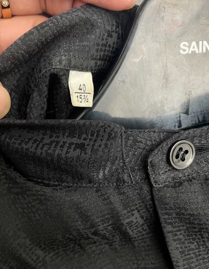 Saint Laurent Paris × Yves Saint Laurent Saint Laurent SLP Black Button Shirt2412-Nextarrow Size US XXS / EU 40 - 4 Thumbnail