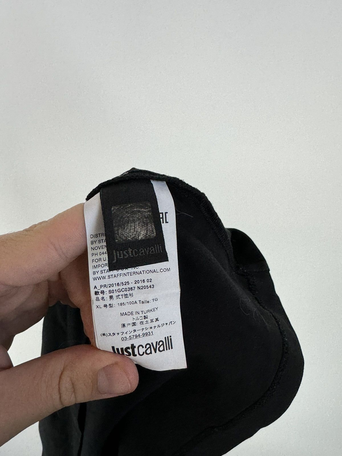 Just Cavalli Just Cavalli Logo Shirt Tee Black Limited Luxury Size US XL / EU 56 / 4 - 5 Thumbnail