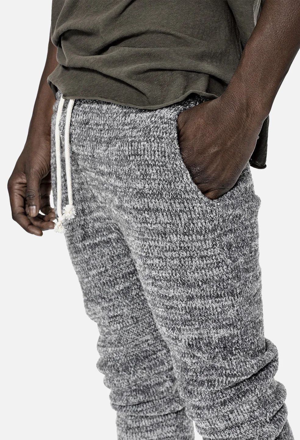 John Elliott Grey Melange Boucle Sweatpants Size US 30 / EU 46 - 3 Thumbnail