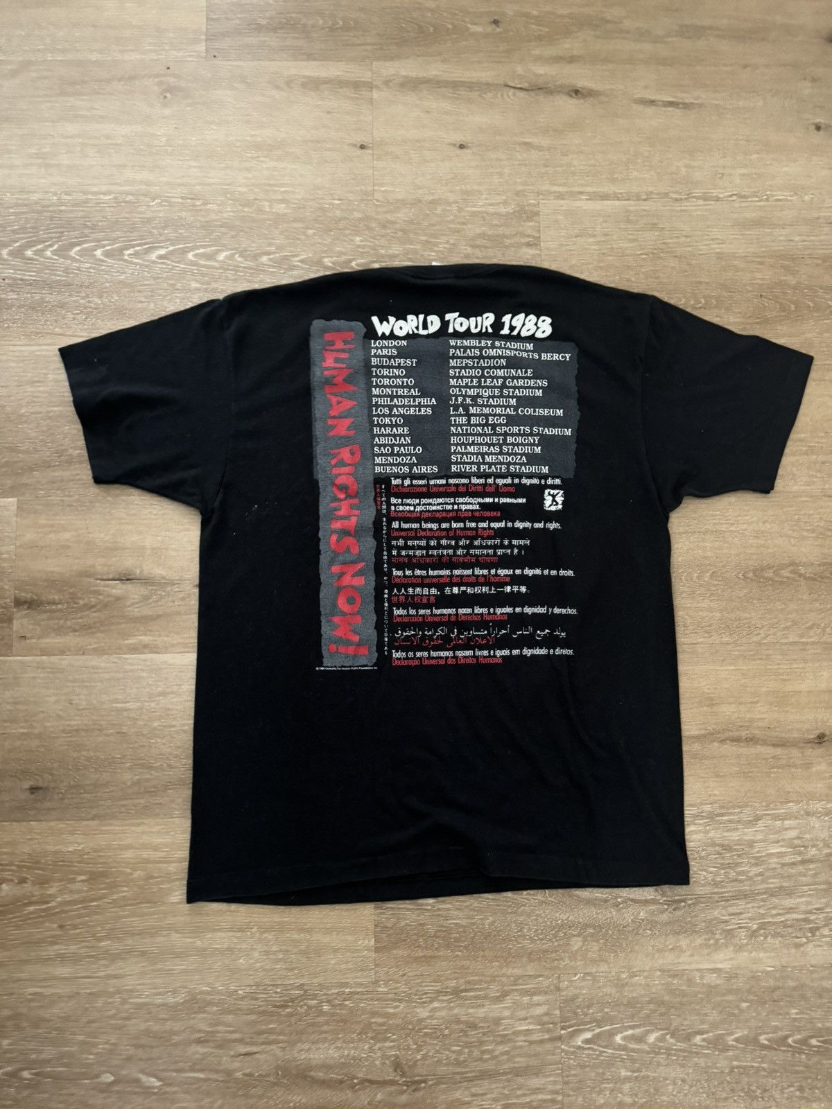 Reebok Human Rights Now! Reebok 1988 World Tour Concert Tee Large Size US L / EU 52-54 / 3 - 2 Thumbnail