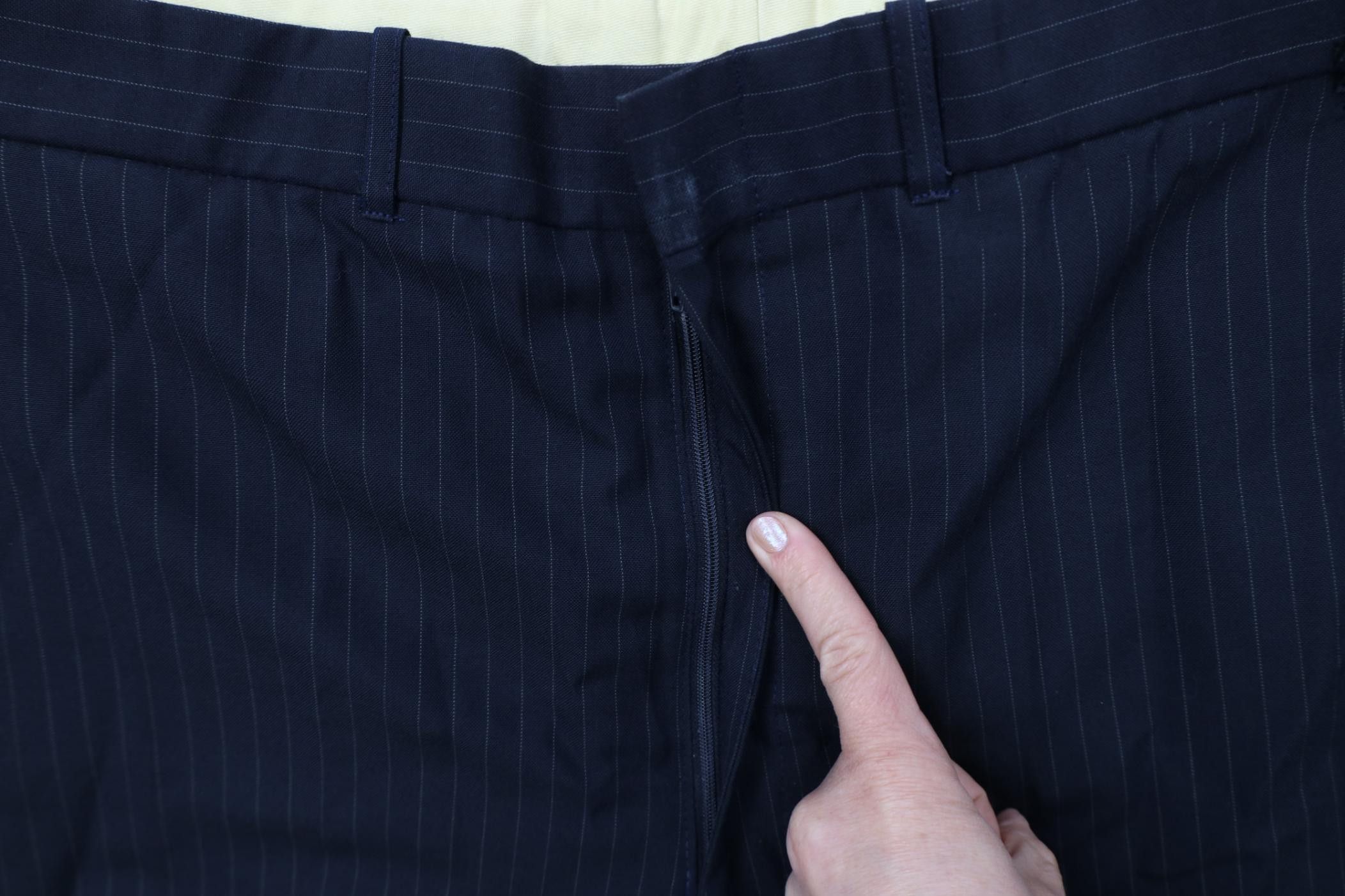 Vintage Vintage 70s Streetwear Knit Pinstriped Wide Leg Chino Pants Size US 36 / EU 52 - 7 Thumbnail