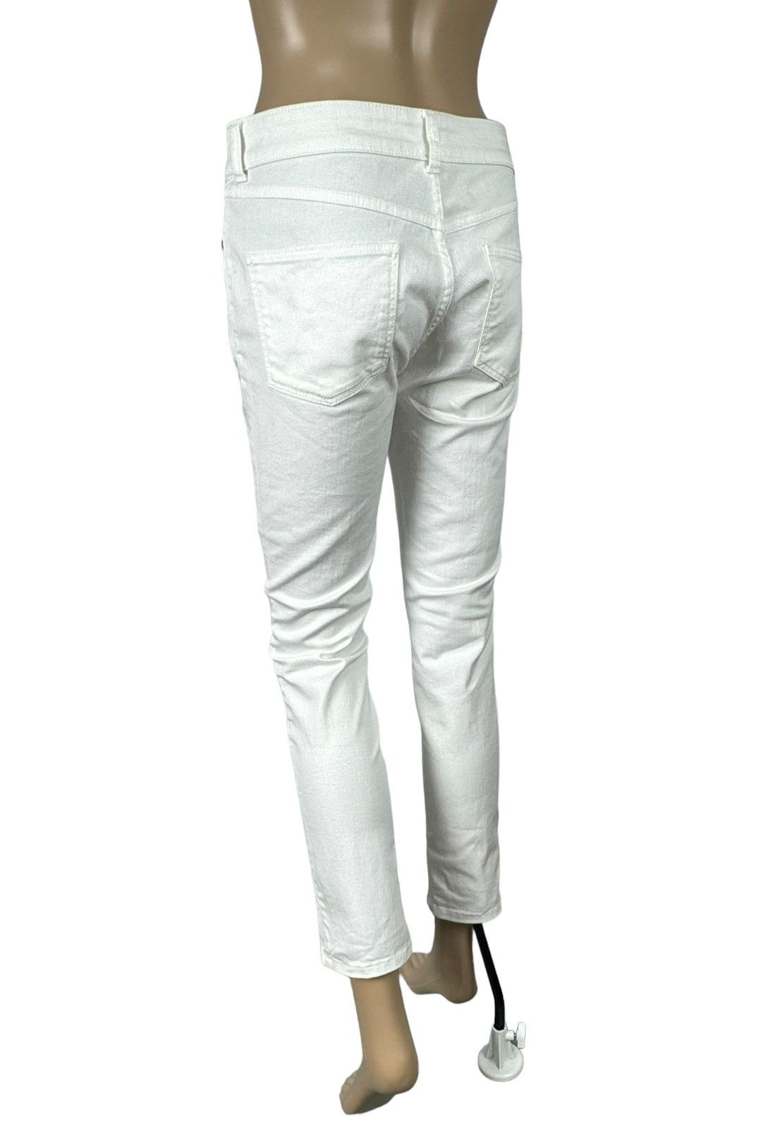 Alexander McQueen Alexander McQueen White Crop Jeans Skinny size 42 Size 28" / US 6 / IT 42 - 5 Thumbnail
