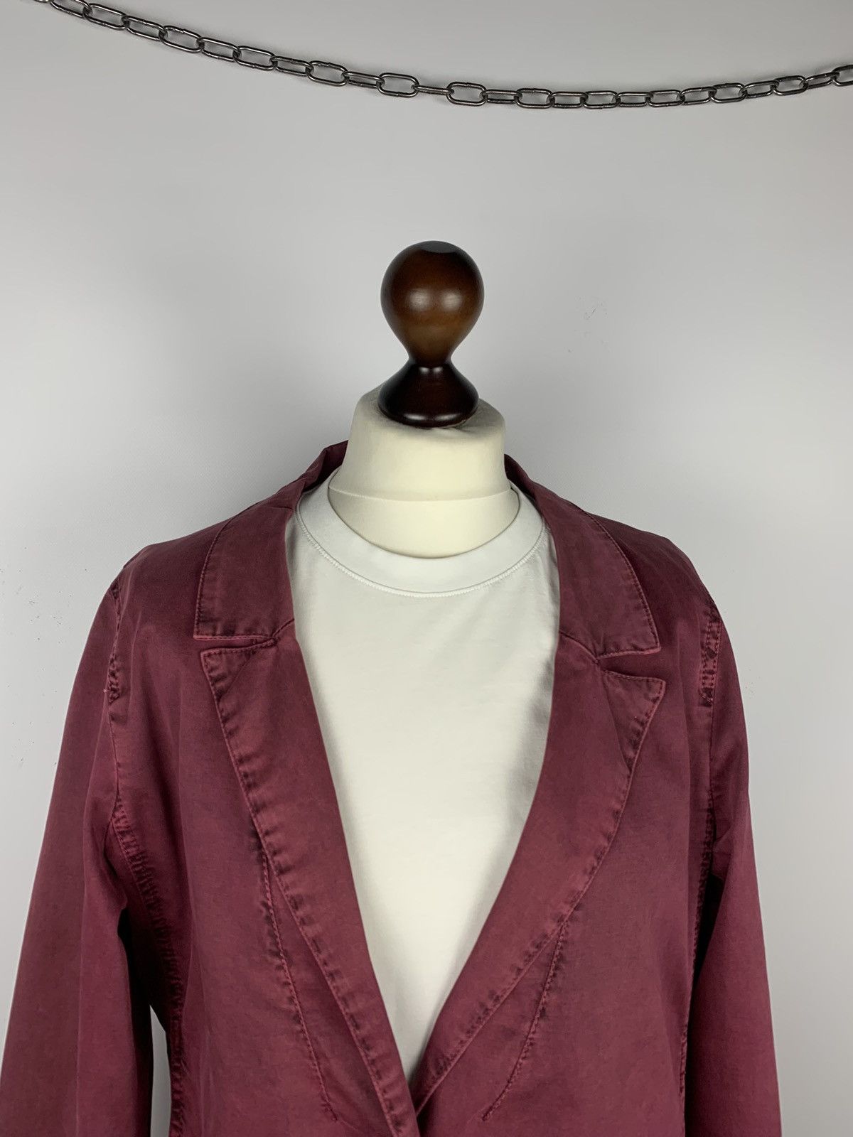 OSKA OSKA Avant Garde Blazer Jacket Size 3 Purple One Button Size ONE SIZE - 2 Thumbnail