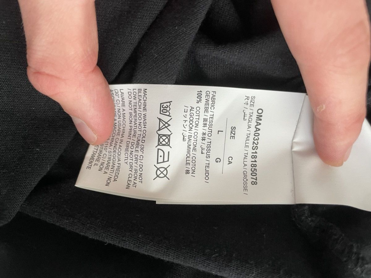 Off-White Off-White “Fire Hands” Tee, Black, Size L, Made in Portugal Size US L / EU 52-54 / 3 - 4 Thumbnail