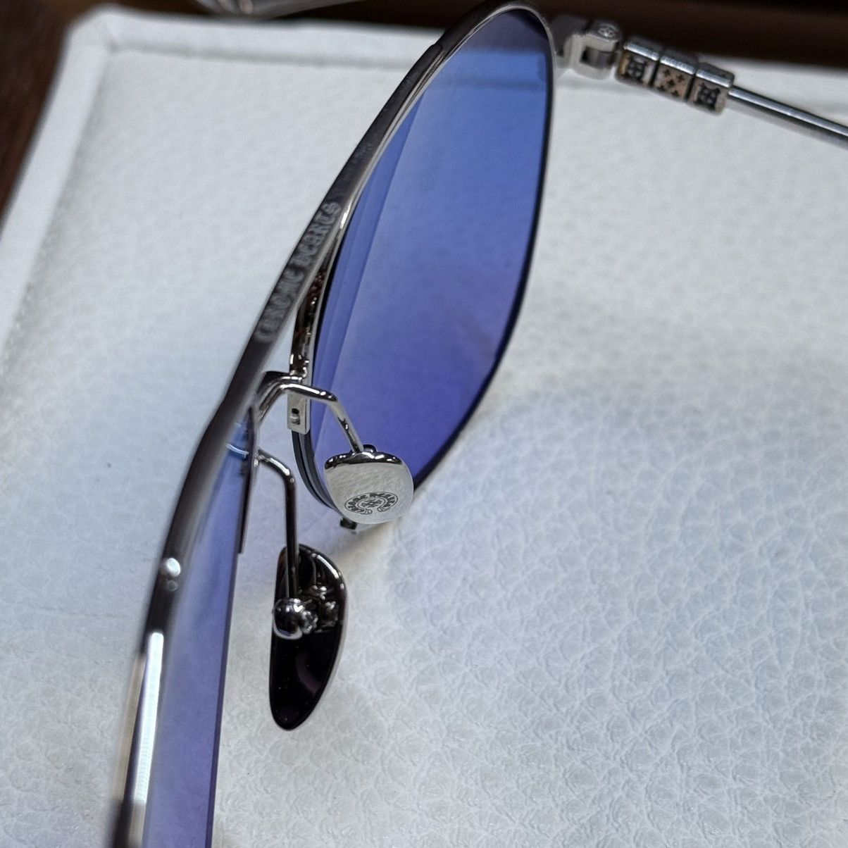 Chrome Hearts Chrome Hearts Steppin’ Blu II 1/1 Sunglasses Size ONE SIZE - 7 Thumbnail